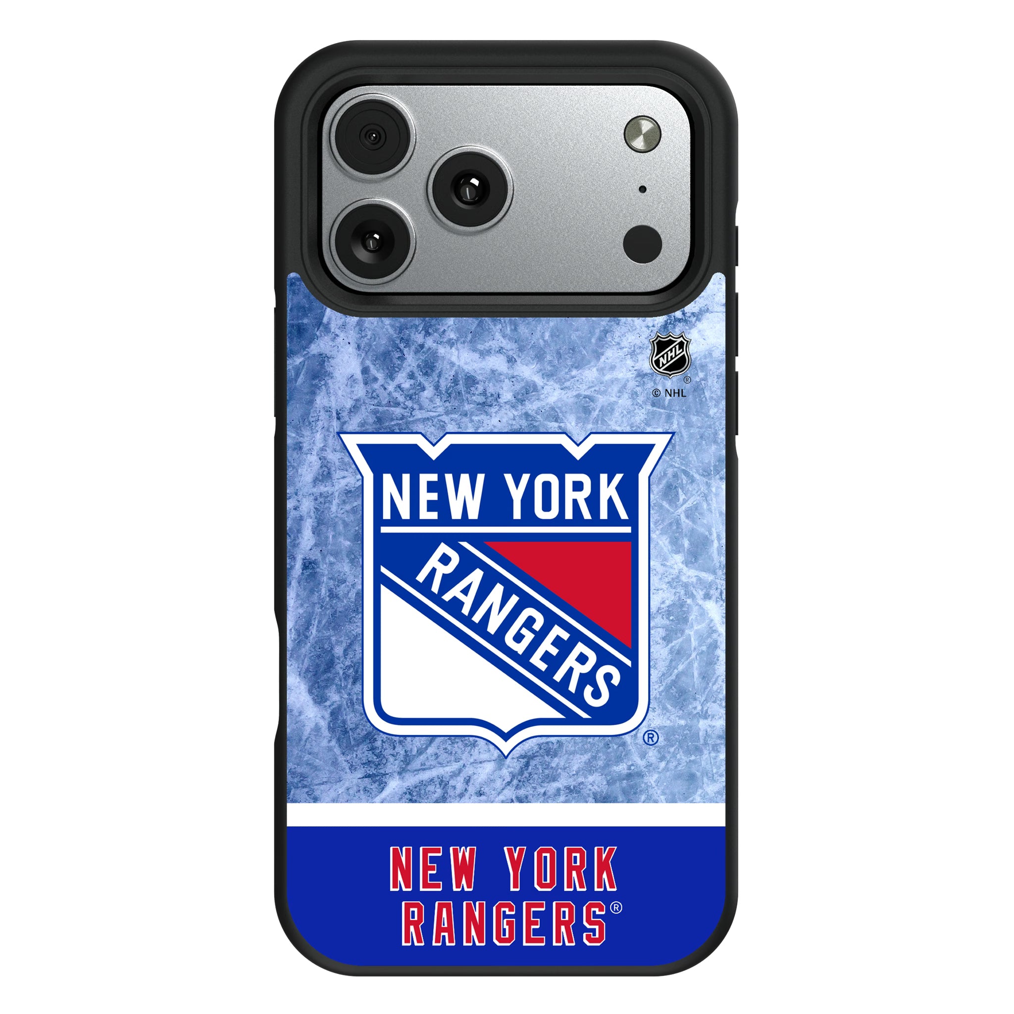 New York Rangers Ice Wordmark iPhone Bump Phone Case for Apple iPhone#Device_iPhone 17 Pro Max