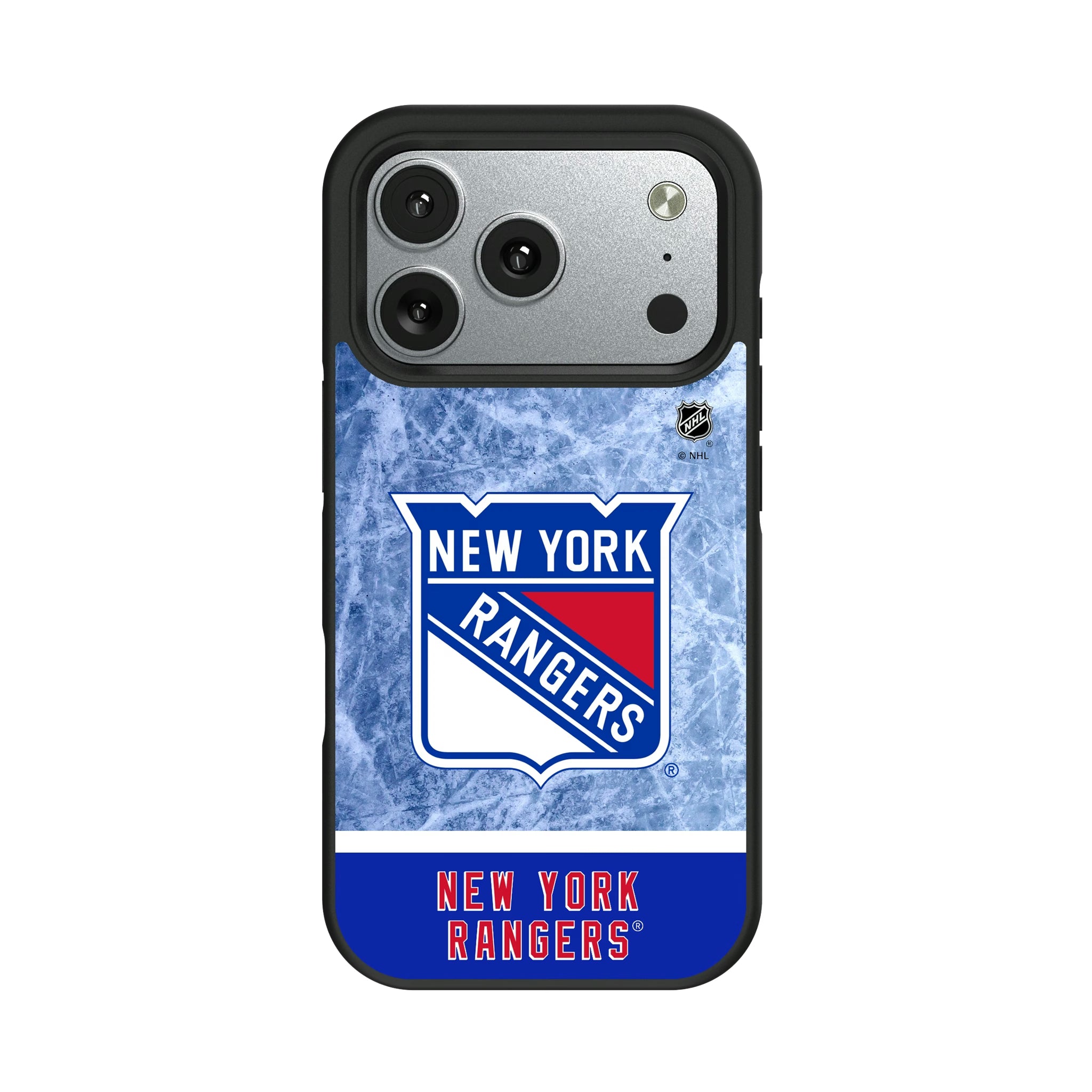 New York Rangers Ice Wordmark iPhone Bump Phone Case for Apple iPhone#Device_iPhone 17 Pro