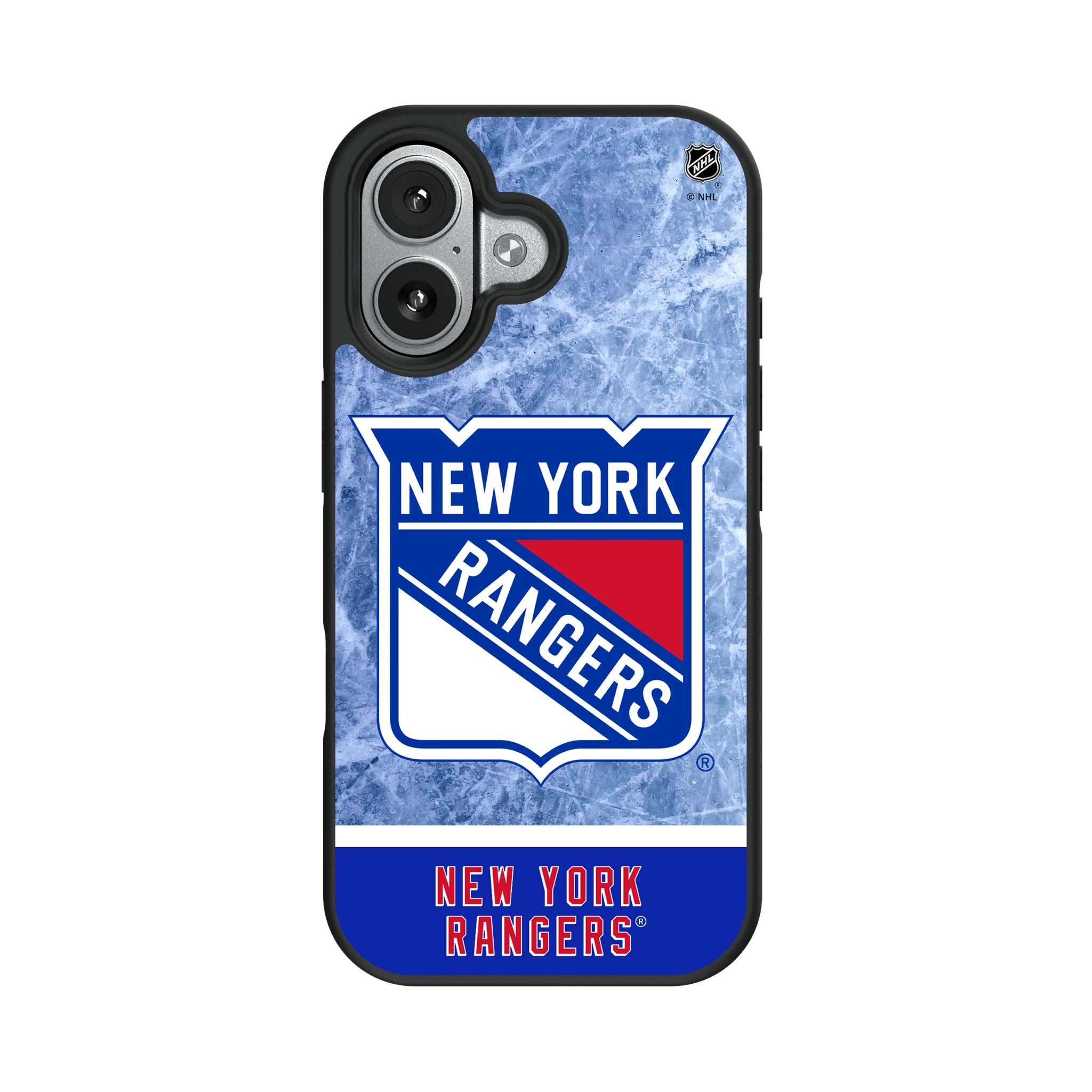 New York Rangers Ice Wordmark iPhone Bump Phone Case for Apple iPhone#Device_iPhone 17