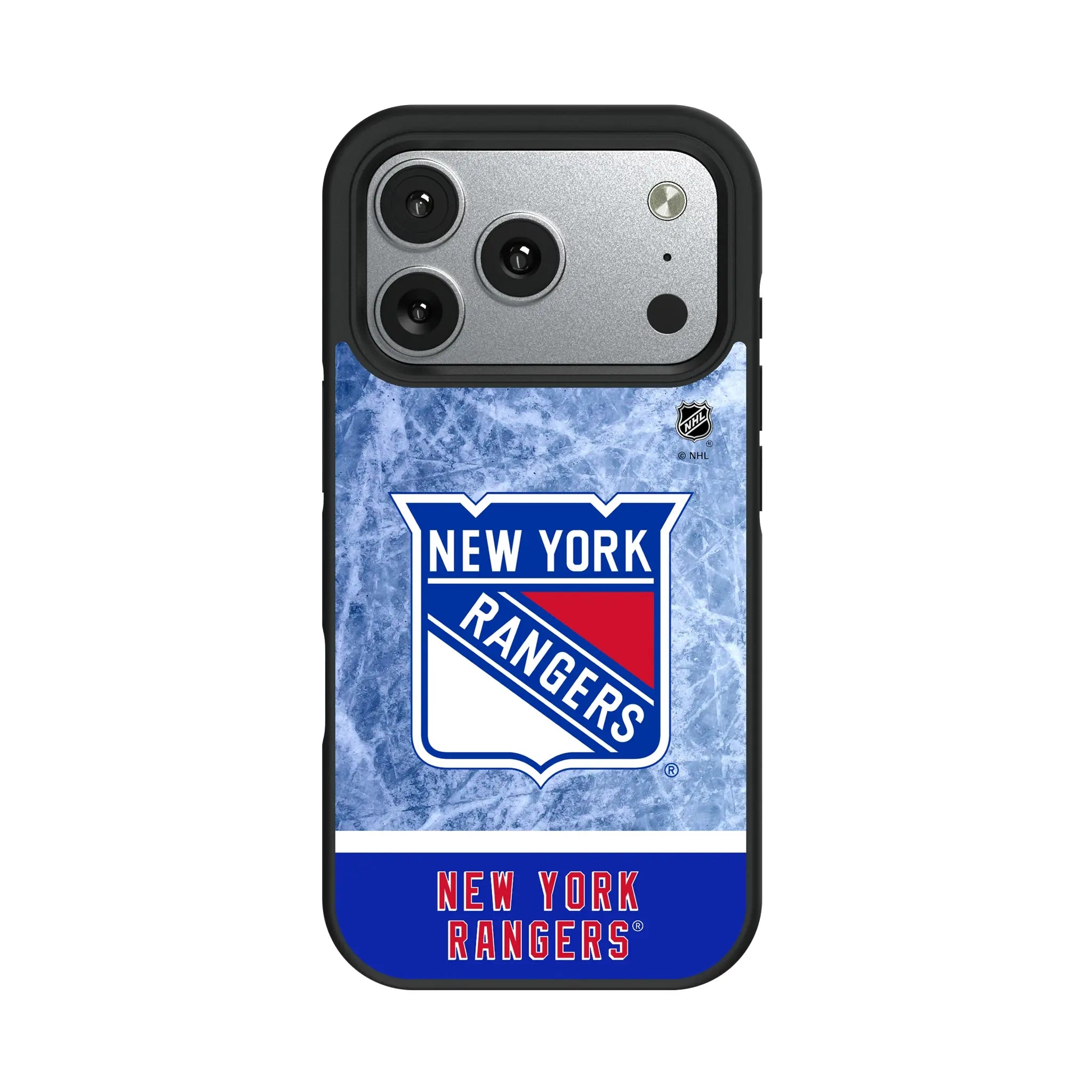 New York Rangers Ice Wordmark iPhone Bump Phone Case for Apple iPhone#Device_iPhone 17 Pro
