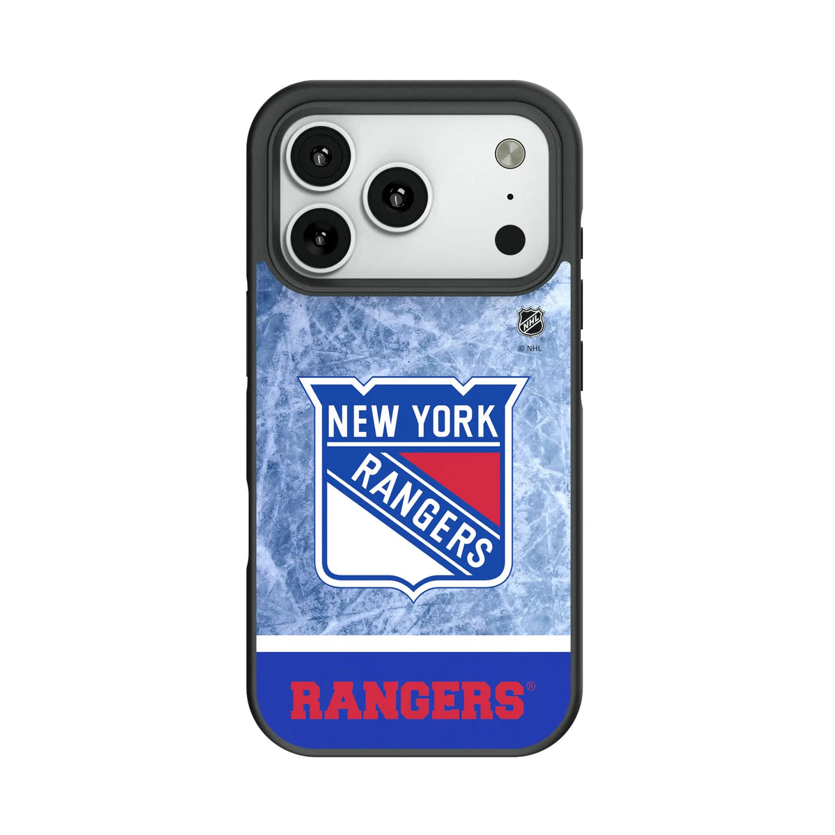 New York Rangers Ice Wordmark Bump Phone Case for Apple iPhone
