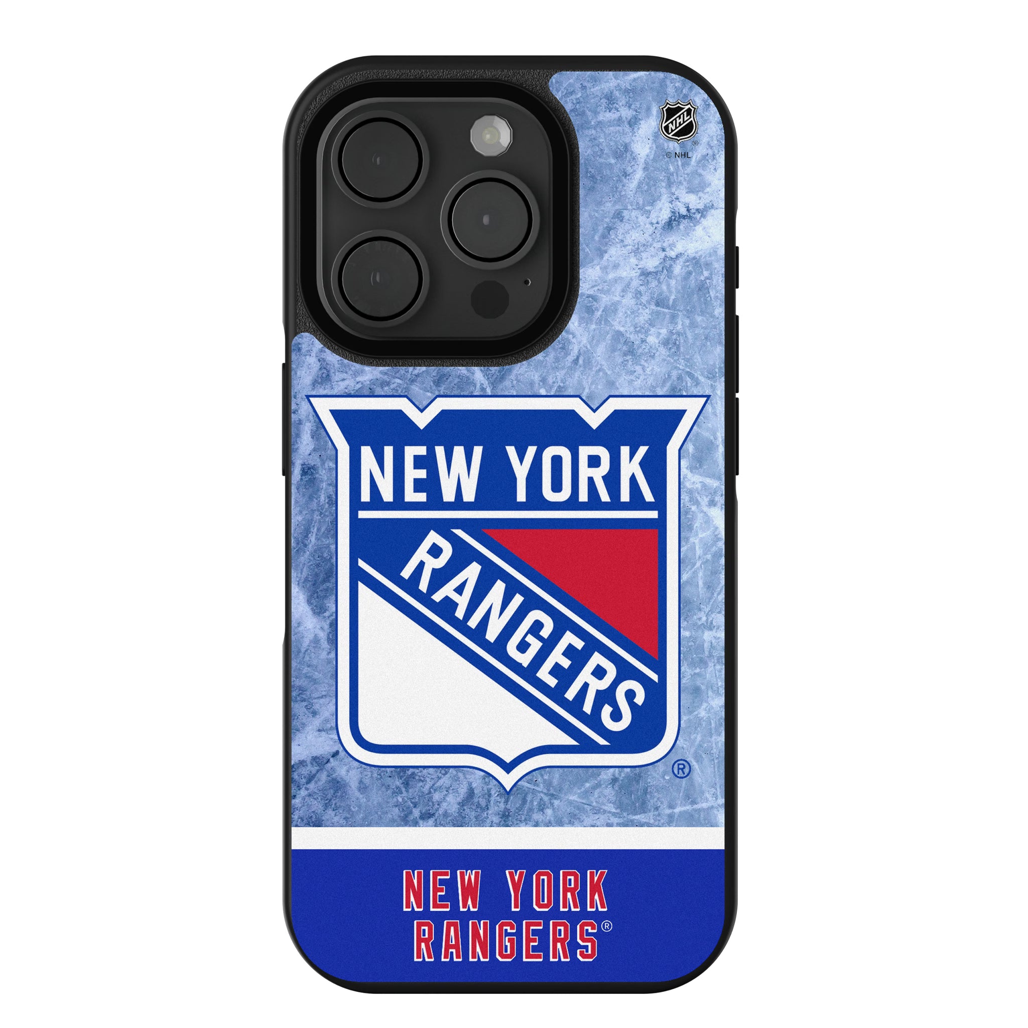 New York Rangers Ice Wordmark iPhone Bump Phone Case for Apple iPhone