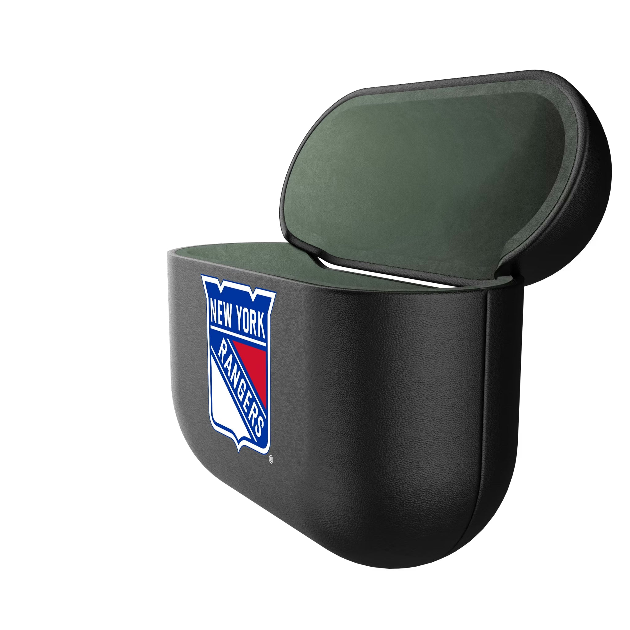 New York Rangers Insignia AirPods AirPod Case Cover - Isometric View#Device_AirPods 3rd Gen