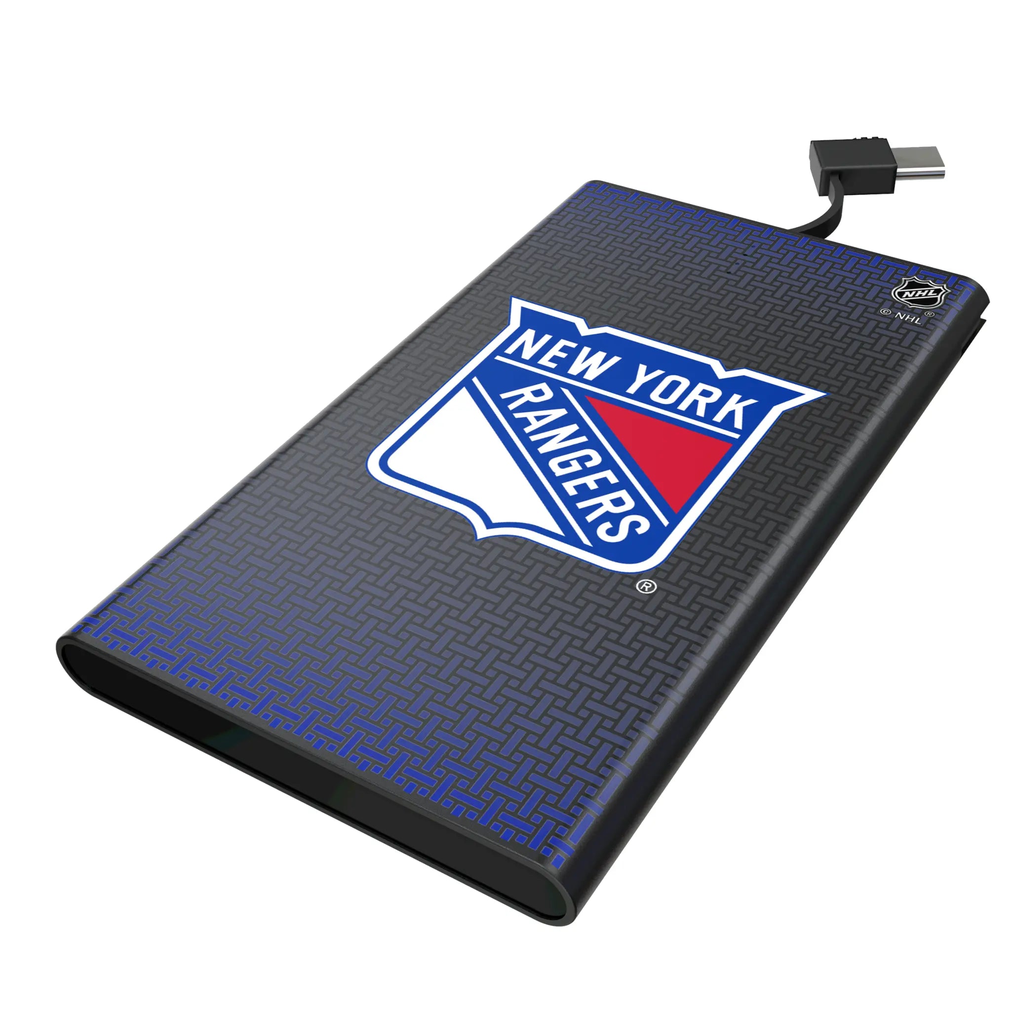 New York Rangers Linen 5000mAh Flat Power Bank