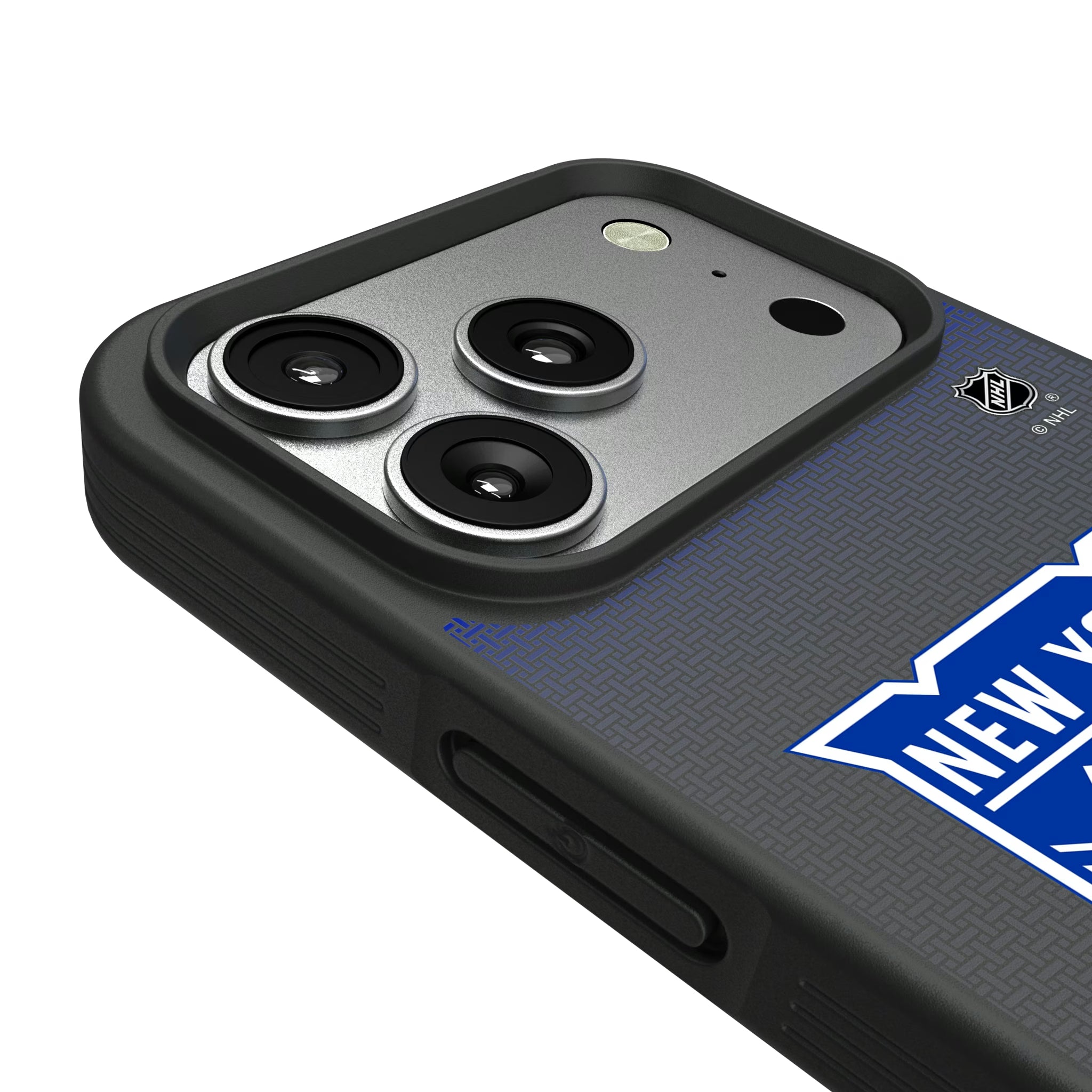 New York Rangers Linen iPhone Bump Phone Case for Apple iPhone - Detail#Device_iPhone 17 Pro