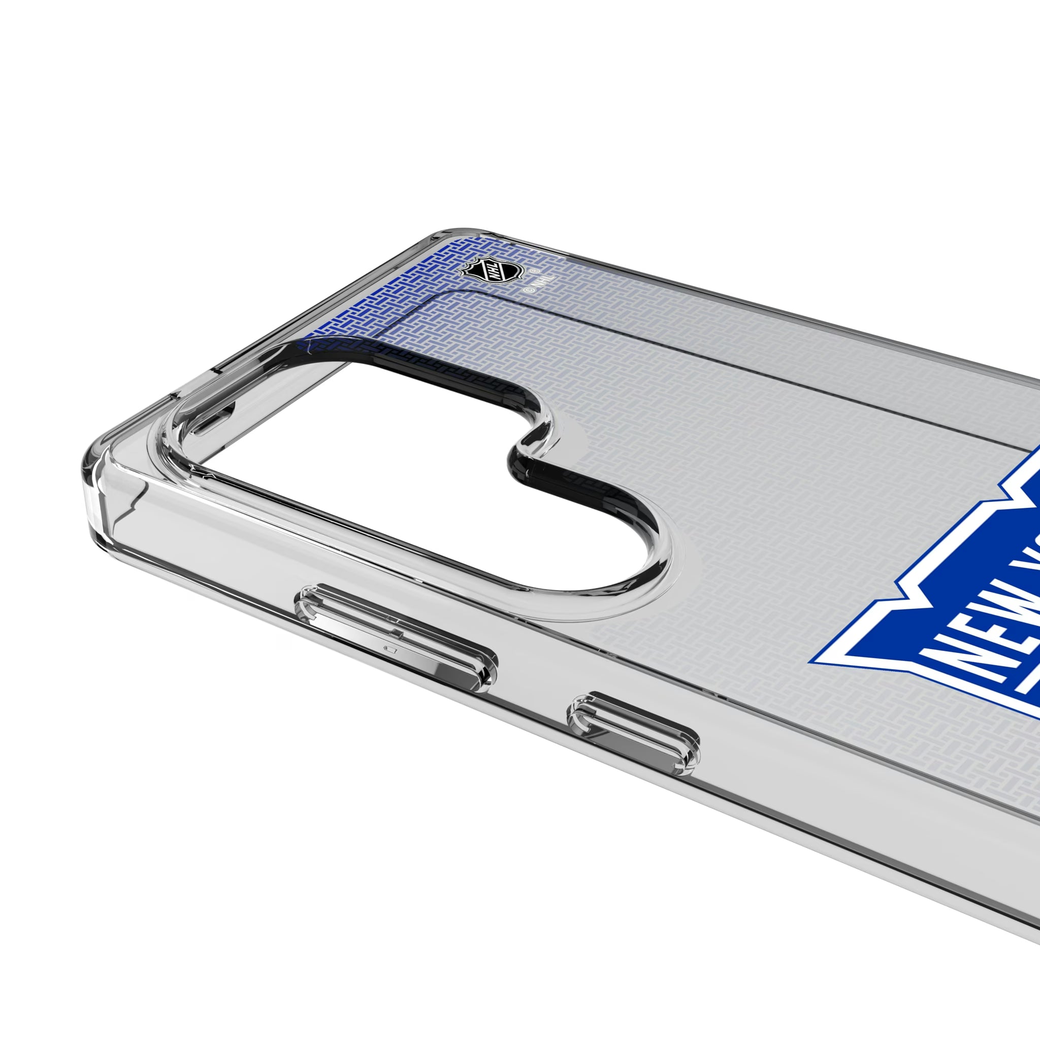 New York Rangers Linen Galaxy Clear Phone Case for Samsung Galaxy - Detail