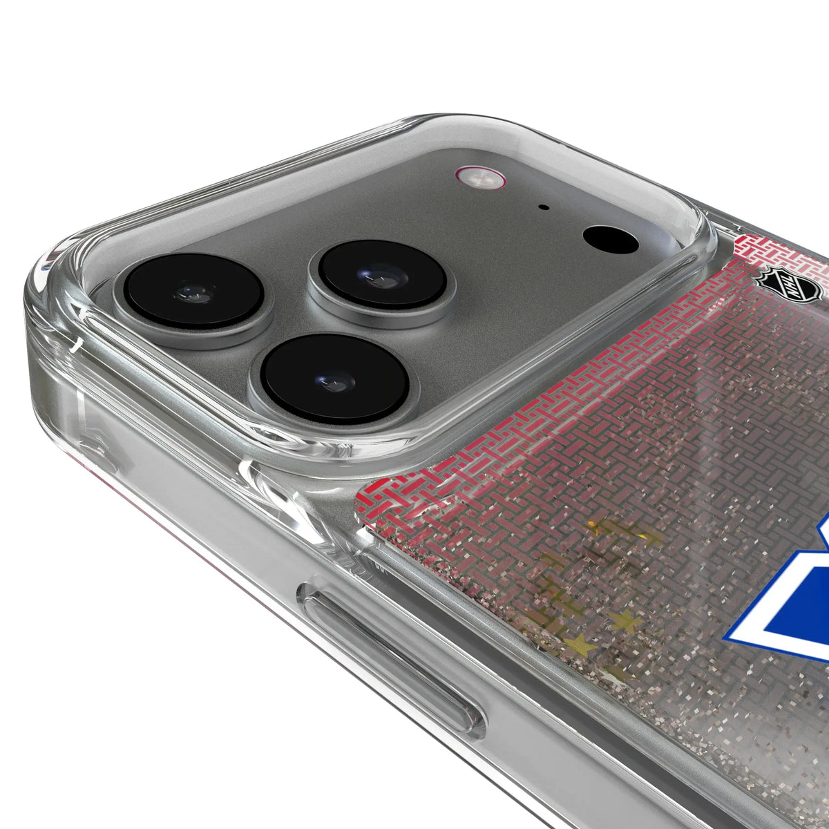 New York Rangers Linen iPhone Glitter Phone Case for Apple iPhone - Detail#Device_iPhone 17 Pro Max