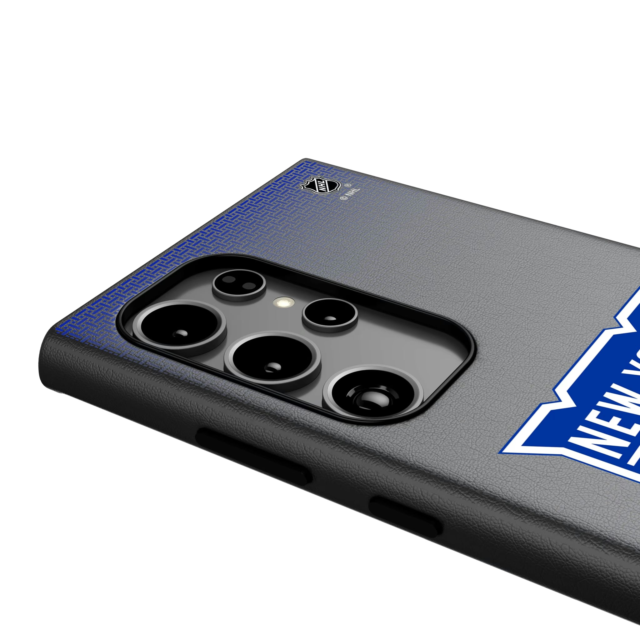 New York Rangers Linen Galaxy MagSafe Compatible Phone Case for Samsung Galaxy - Detail