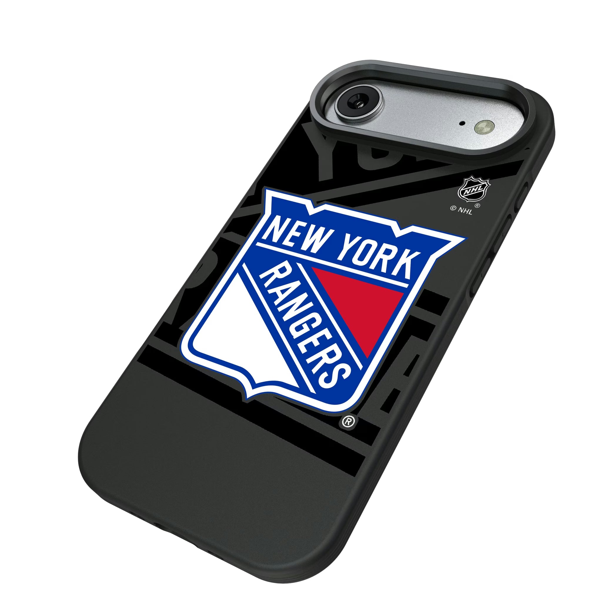 New York Rangers Monocolor Tilt iPhone Bump Phone Case for Apple iPhone - Isometric View#Device_iPhone Air