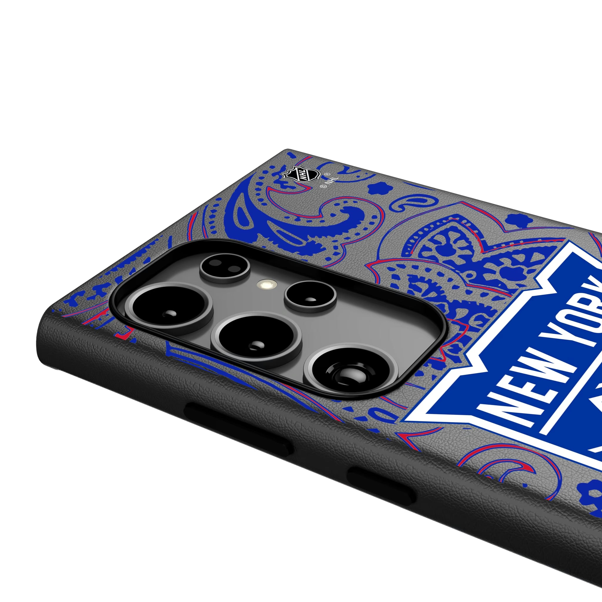 New York Rangers Paisley Galaxy MagSafe Compatible Phone Case for Samsung Galaxy - Detail