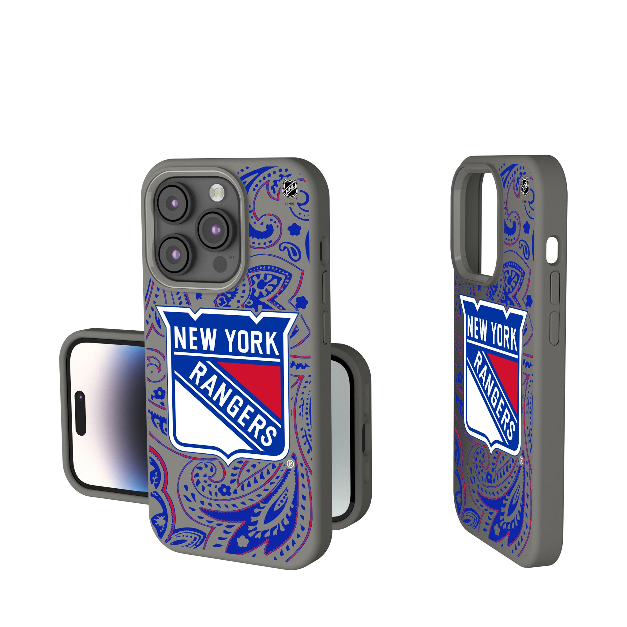 New York Rangers Paisley iPhone Soft Touch Phone Case for Apple iPhone