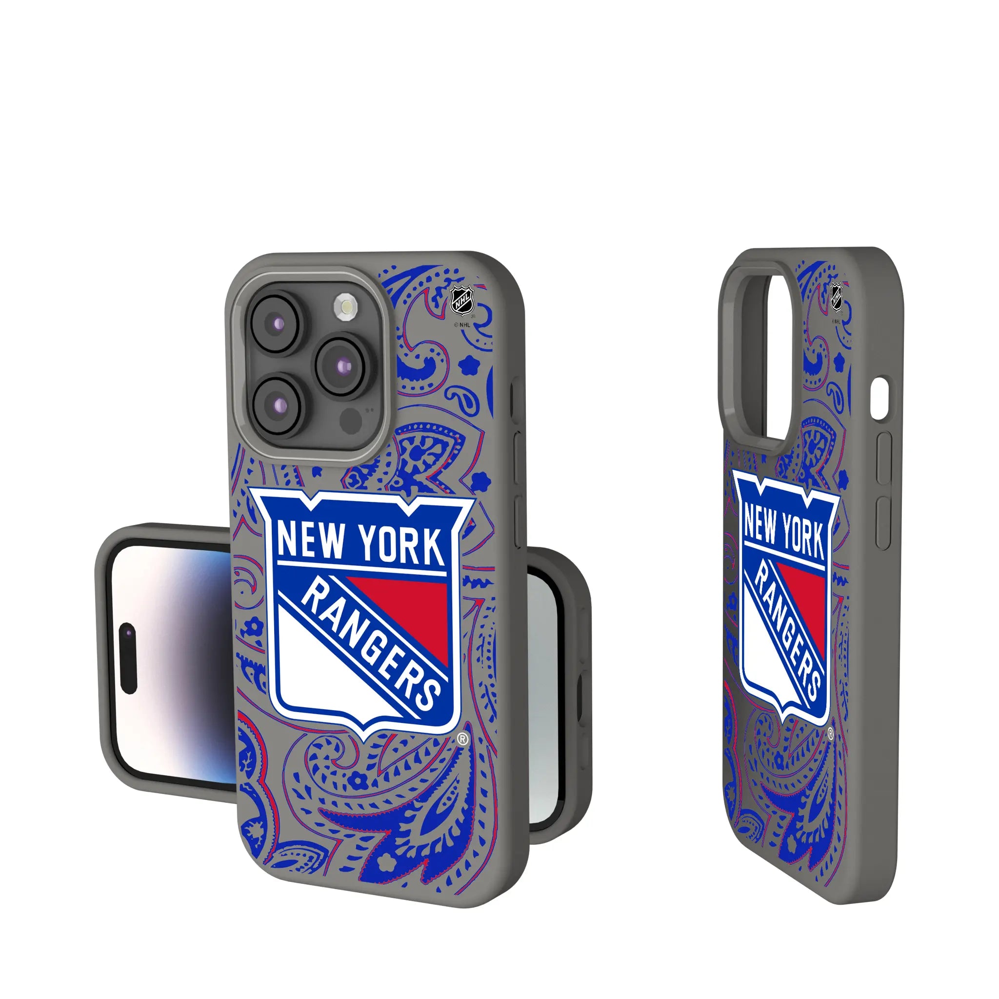 New York Rangers Paisley iPhone Soft Touch Phone Case for Apple iPhone