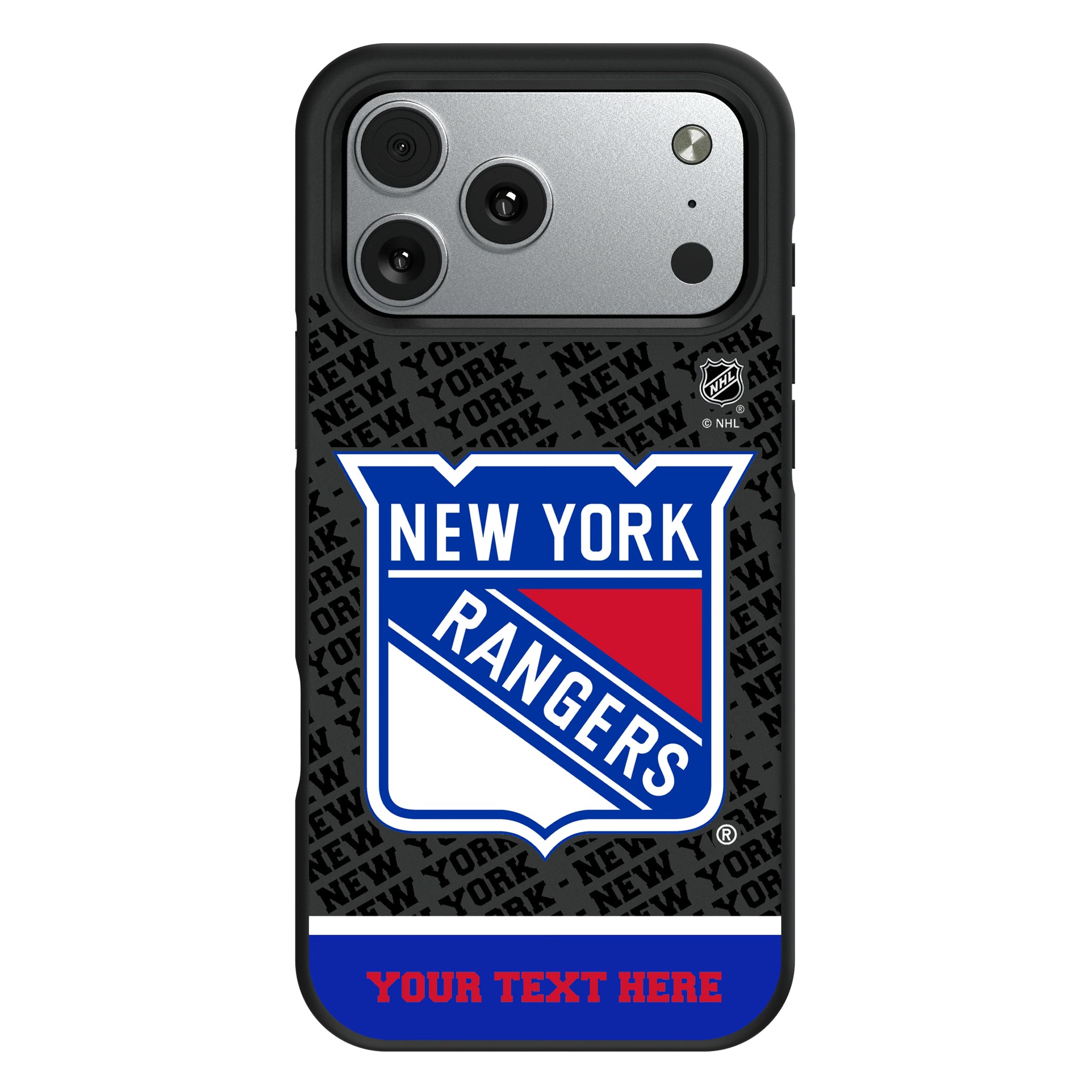 New York Rangers Personalized EndZone Plus iPhone Bump Phone Case for Apple iPhone#Device_iPhone 17 Pro Max