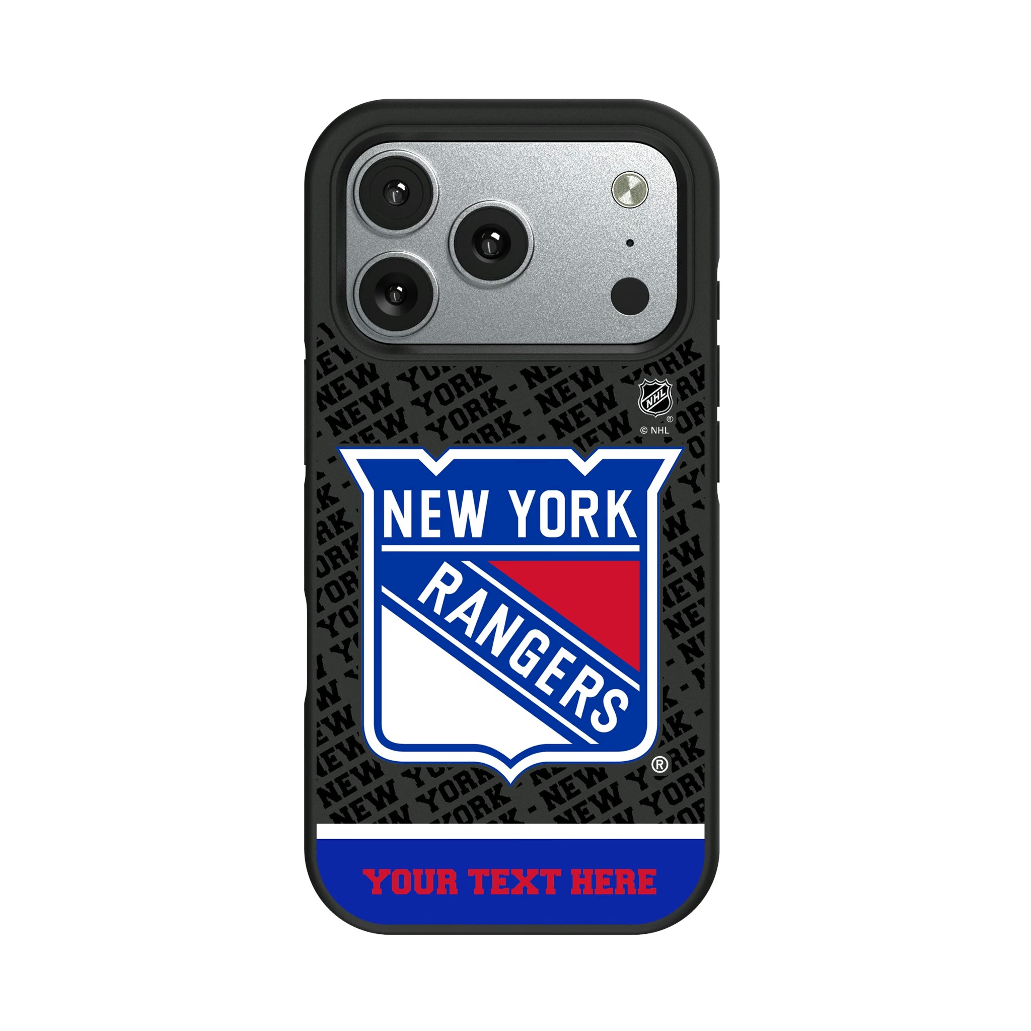 New York Rangers Personalized EndZone Plus iPhone Bump Phone Case for Apple iPhone#Device_iPhone 17 Pro