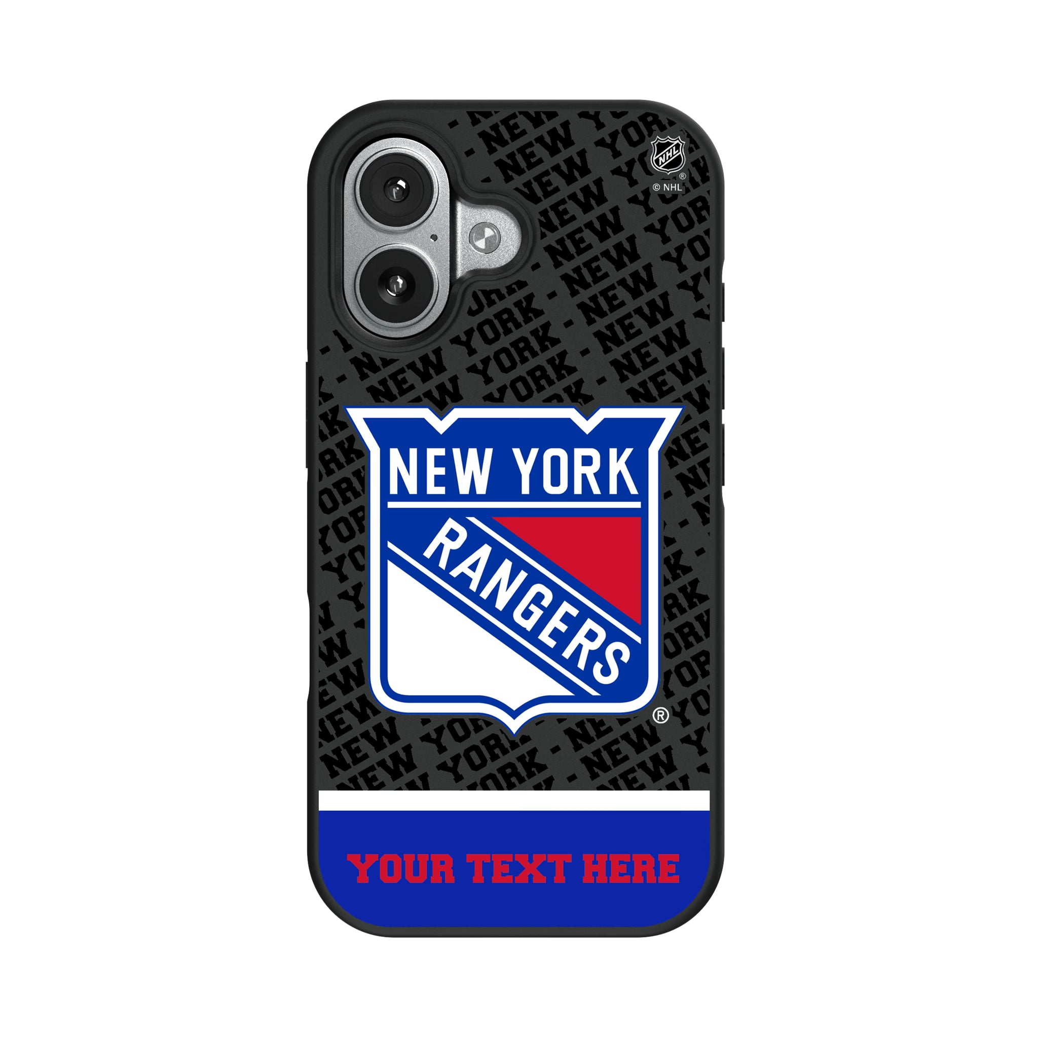 New York Rangers Personalized EndZone Plus iPhone Bump Phone Case for Apple iPhone#Device_iPhone 17