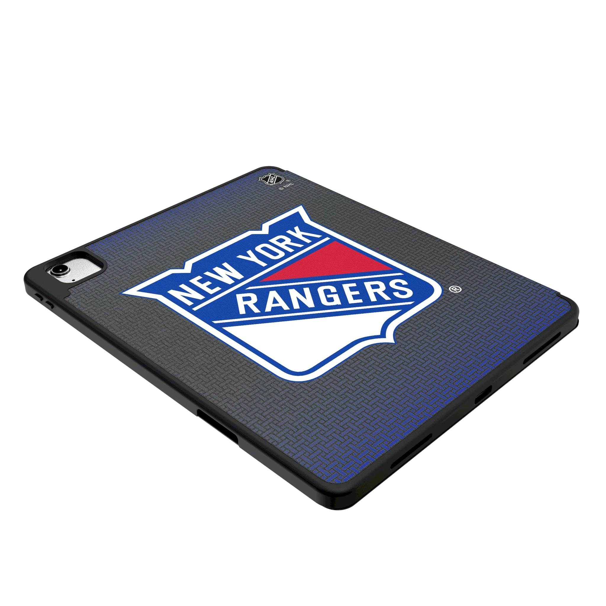 New York Rangers Personalized Linen iPad Tablet Case for Apple iPad - Isometric View