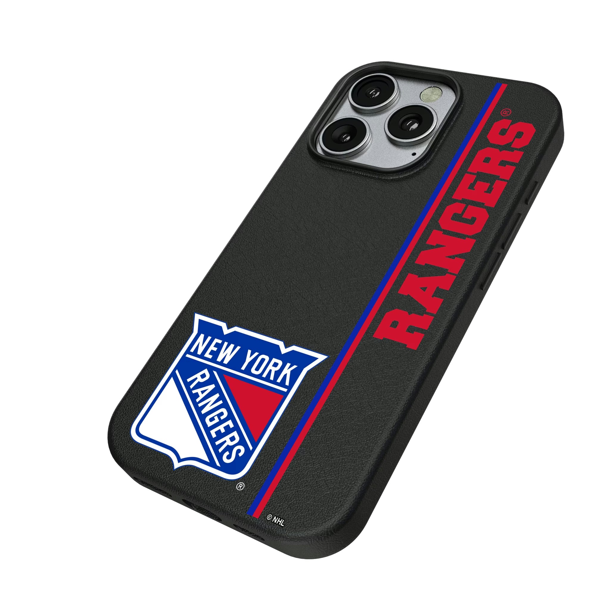 New York Rangers Personalized Sidebard iPhone MagSafe Compatible Phone Case for Apple iPhone - Isometric View