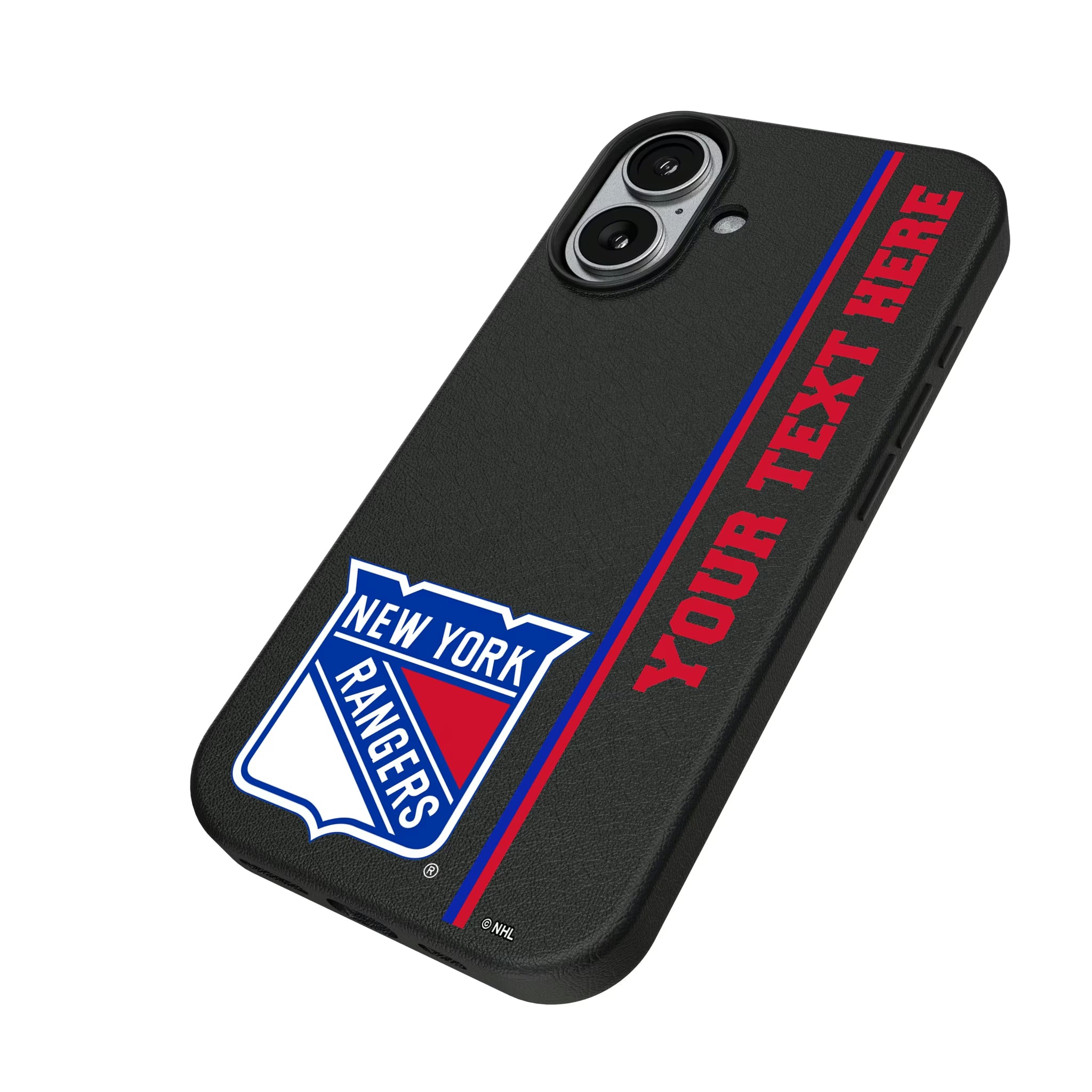 New York Rangers Personalized Sidebard iPhone MagSafe Compatible Phone Case for Apple iPhone - Isometric View#Device_iPhone 17