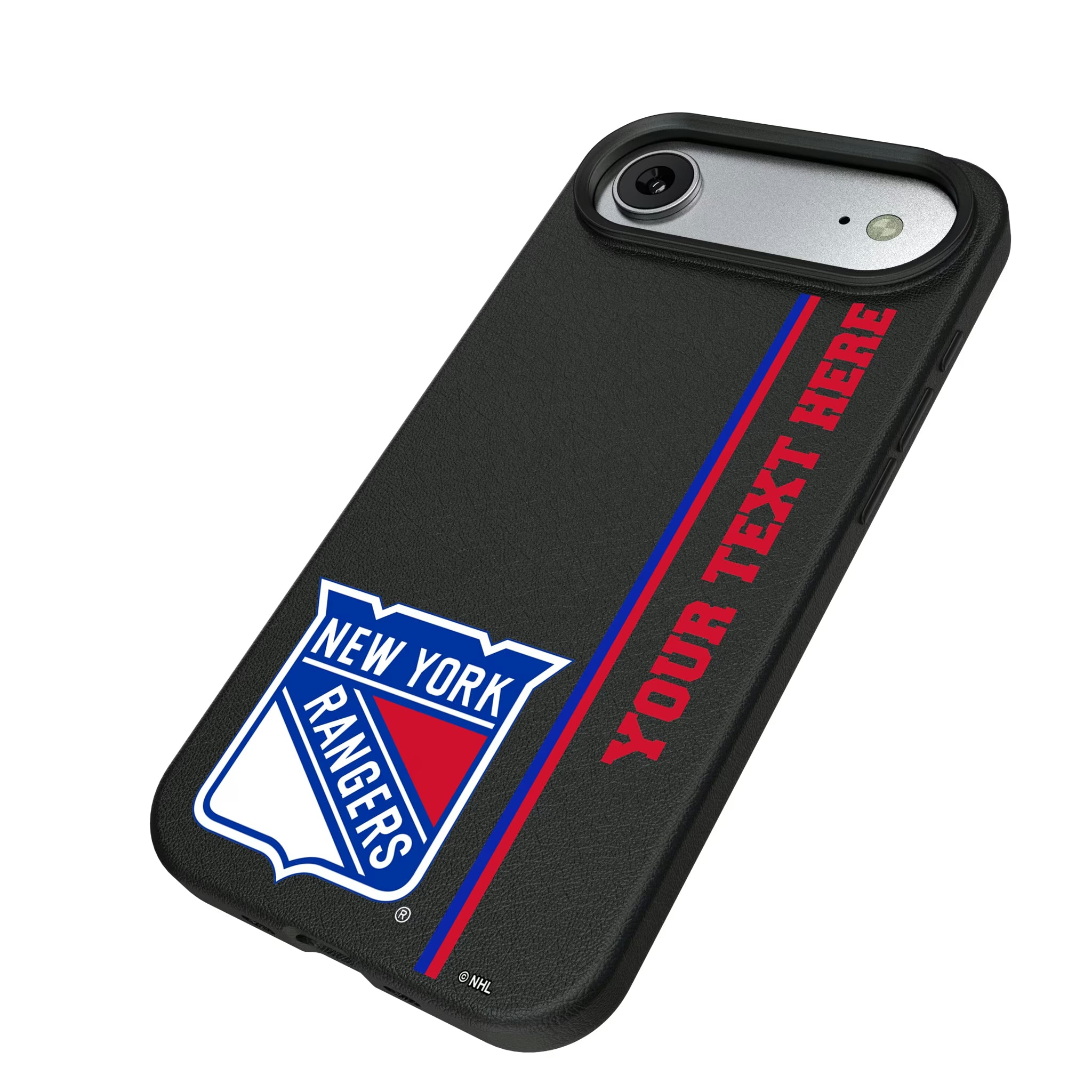New York Rangers Personalized Sidebard iPhone MagSafe Compatible Phone Case for Apple iPhone - Isometric View#Device_iPhone Air