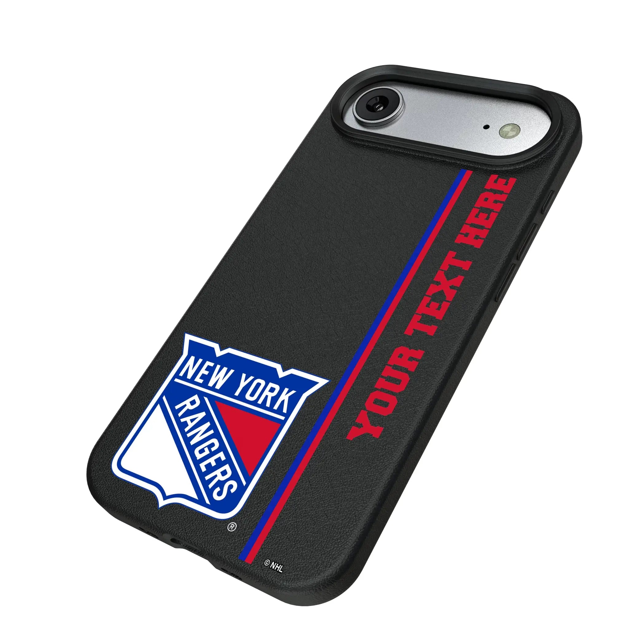 New York Rangers Personalized Sidebard iPhone MagSafe Compatible Phone Case for Apple iPhone - Isometric View#Device_iPhone Air
