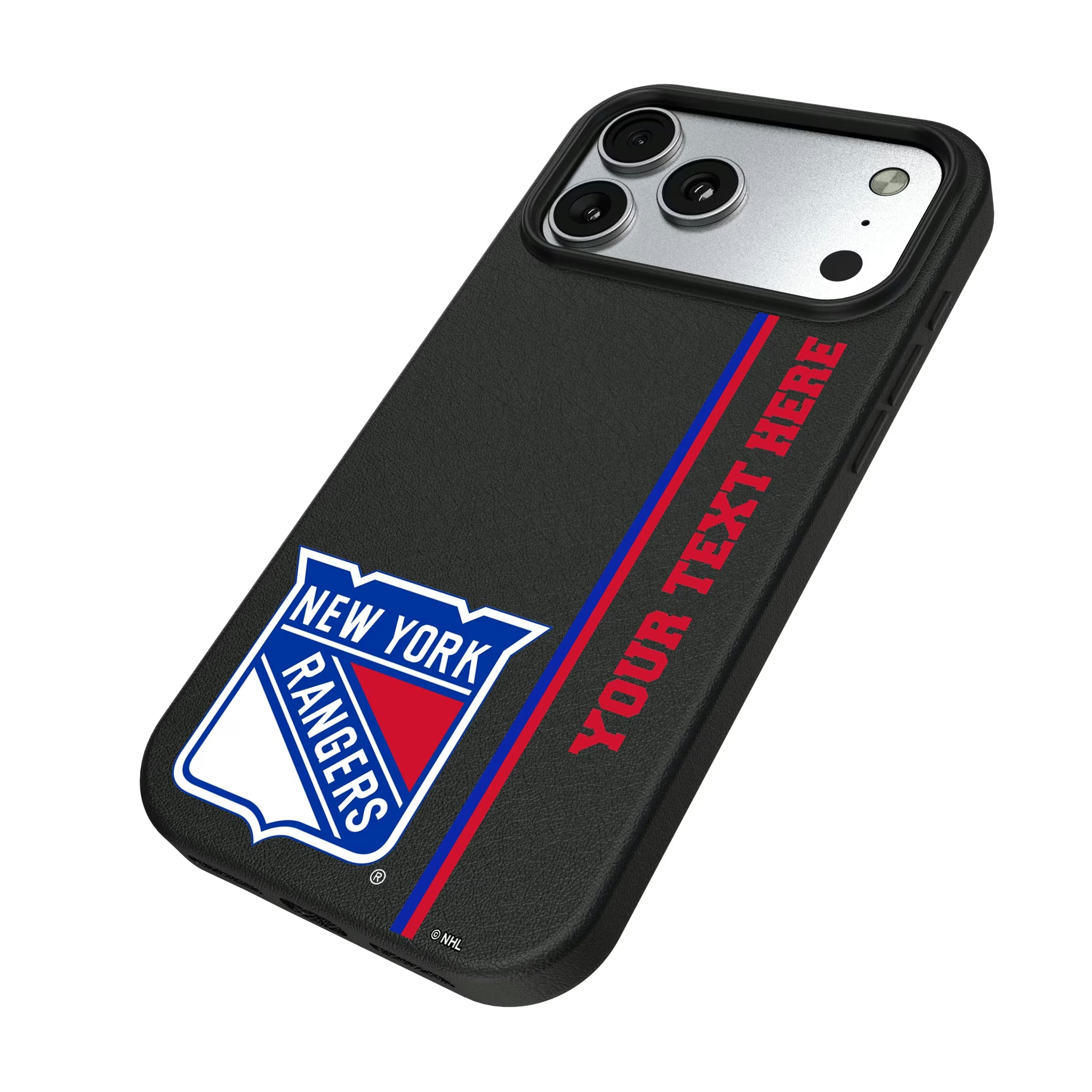 New York Rangers Personalized Sidebard iPhone MagSafe Compatible Phone Case for Apple iPhone - Isometric View#Device_iPhone 17 Pro Max
