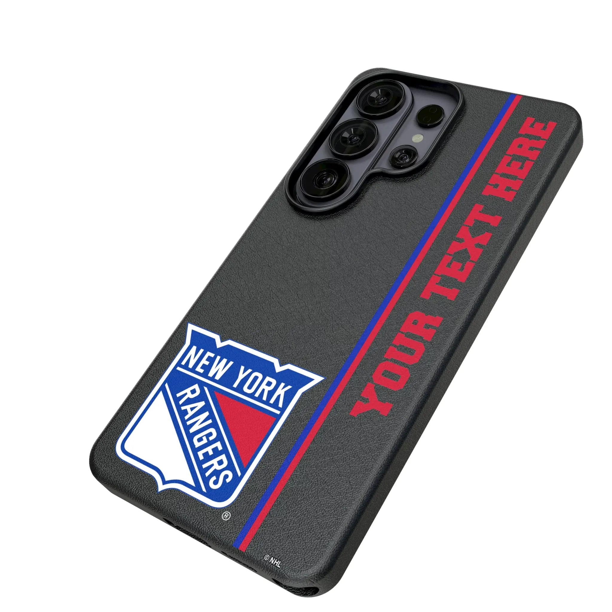 New York Rangers Personalized Sidebard Galaxy MagSafe Compatible Phone Case for Samsung Galaxy - Isometric View#Device_Galaxy S26 Ultra