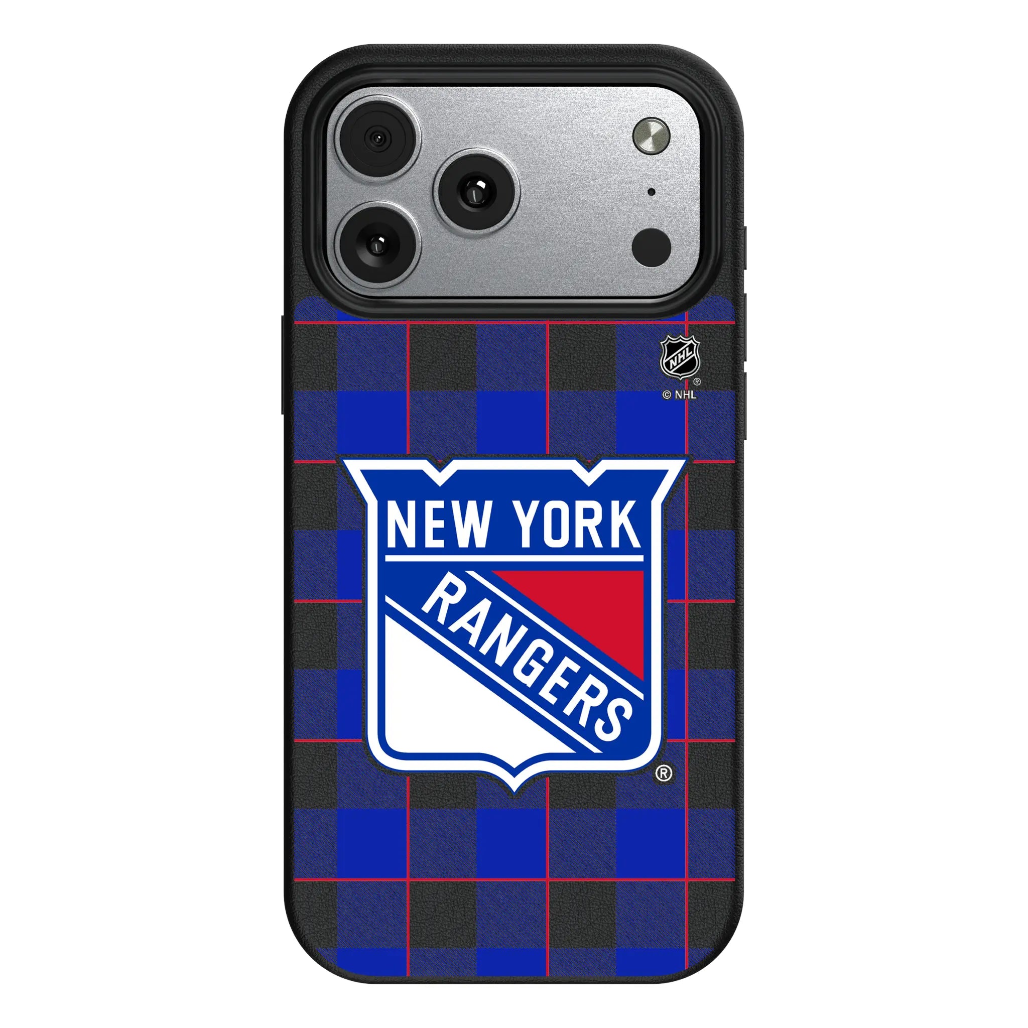 New York Rangers Plaid iPhone MagSafe Compatible Phone Case for Apple iPhone#Device_iPhone 17 Pro Max