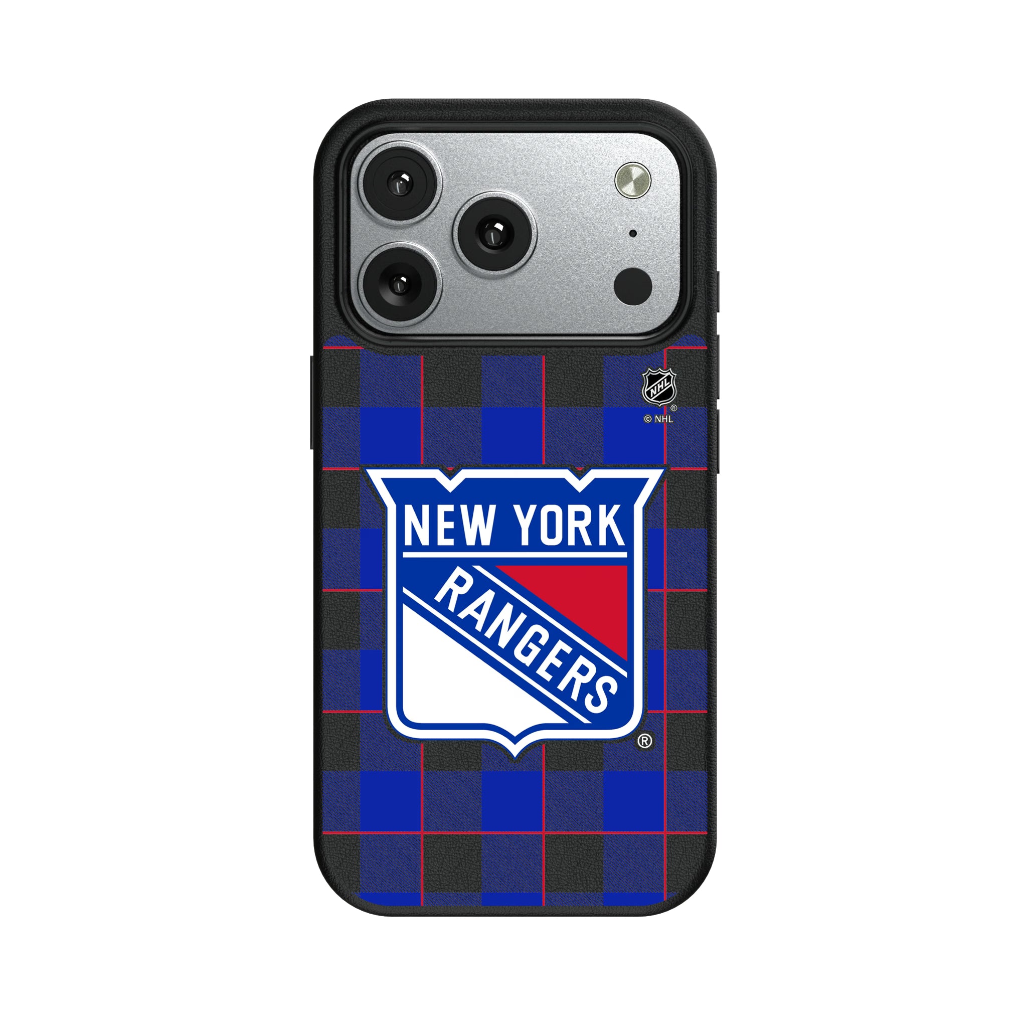 New York Rangers Plaid iPhone MagSafe Compatible Phone Case for Apple iPhone#Device_iPhone 17 Pro