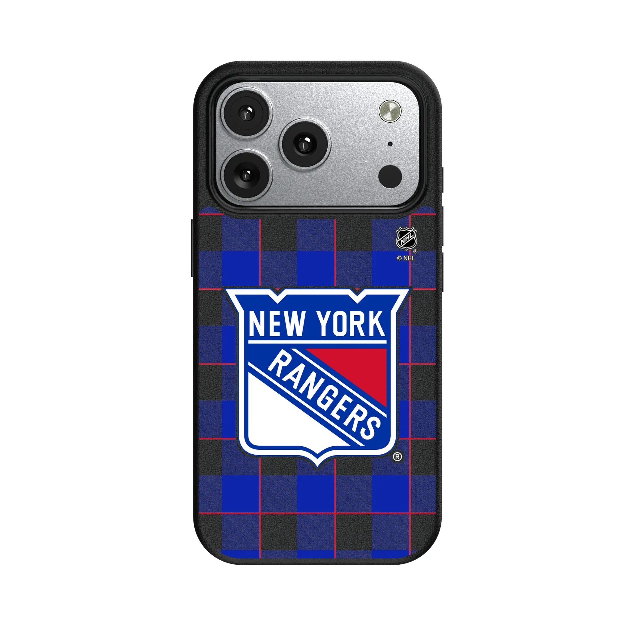 New York Rangers Plaid iPhone MagSafe Compatible Phone Case for Apple iPhone#Device_iPhone 17 Pro