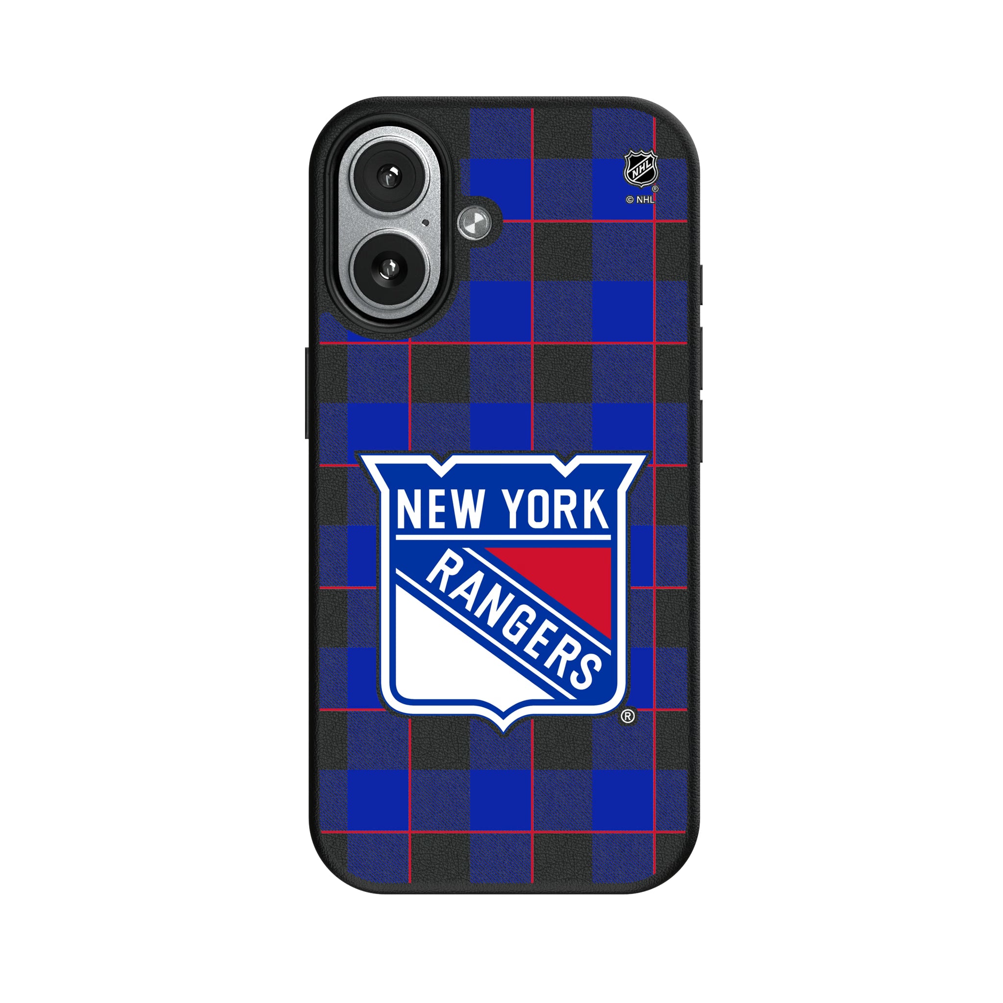 New York Rangers Plaid iPhone MagSafe Compatible Phone Case for Apple iPhone#Device_iPhone 17