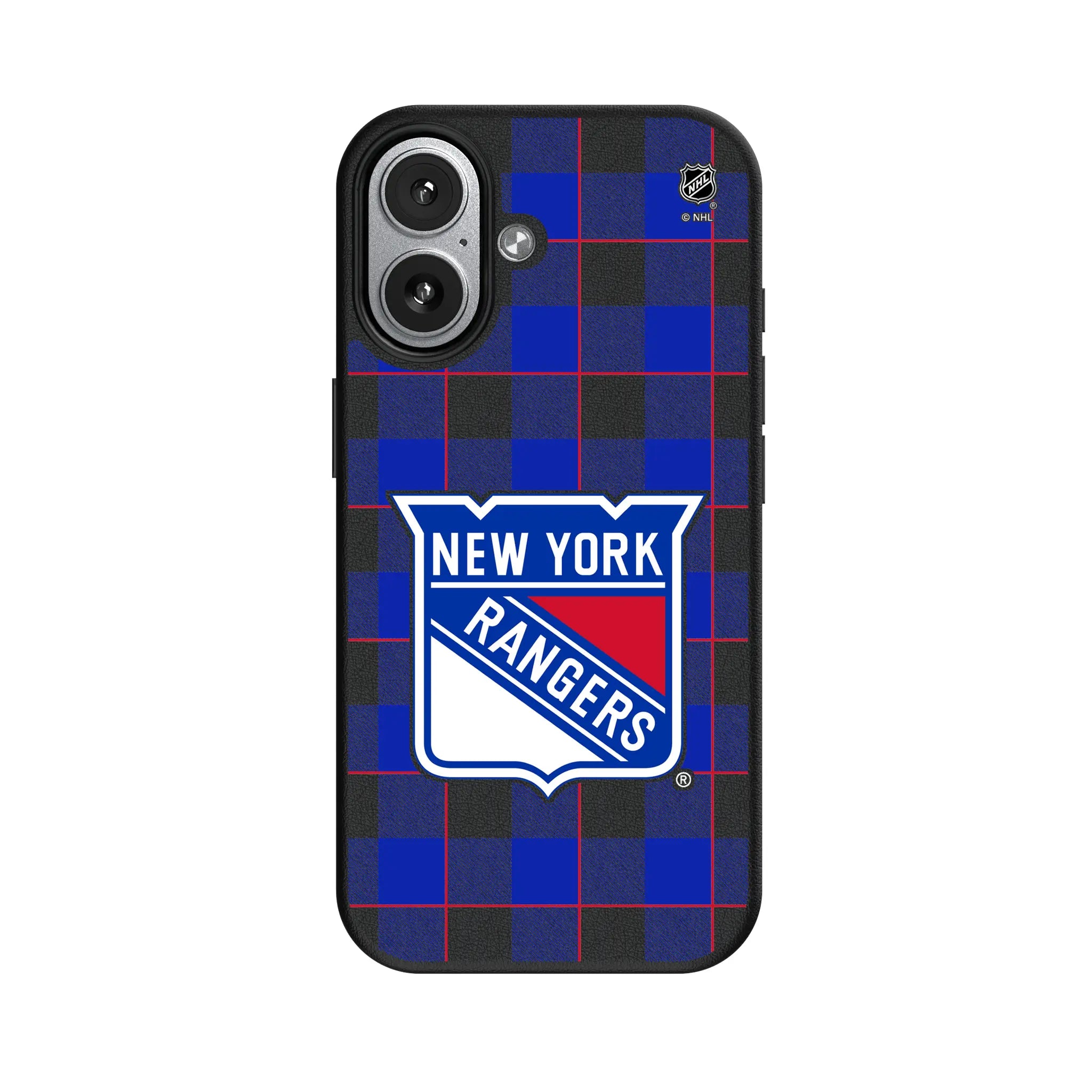 New York Rangers Plaid iPhone MagSafe Compatible Phone Case for Apple iPhone#Device_iPhone 17