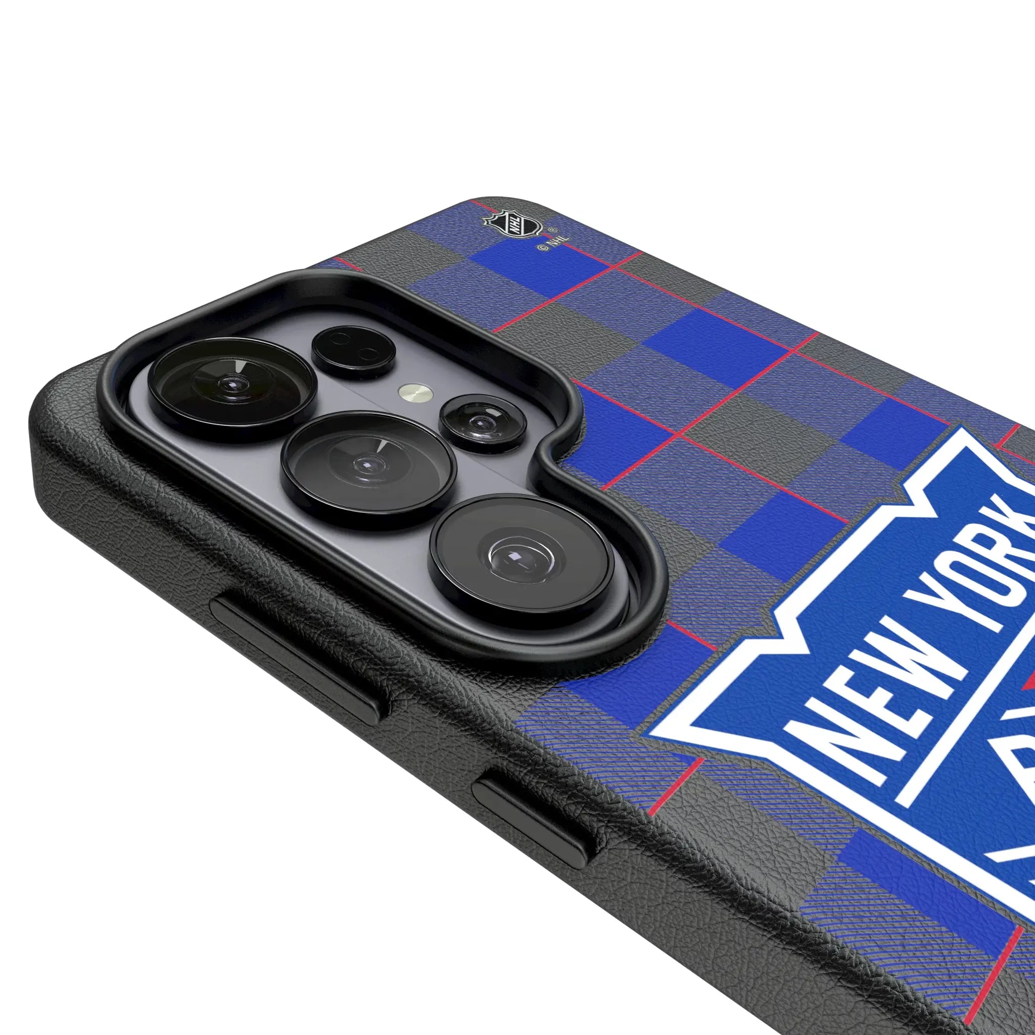New York Rangers Plaid Galaxy MagSafe Compatible Phone Case for Samsung Galaxy - Detail#Device_Galaxy S26 Ultra
