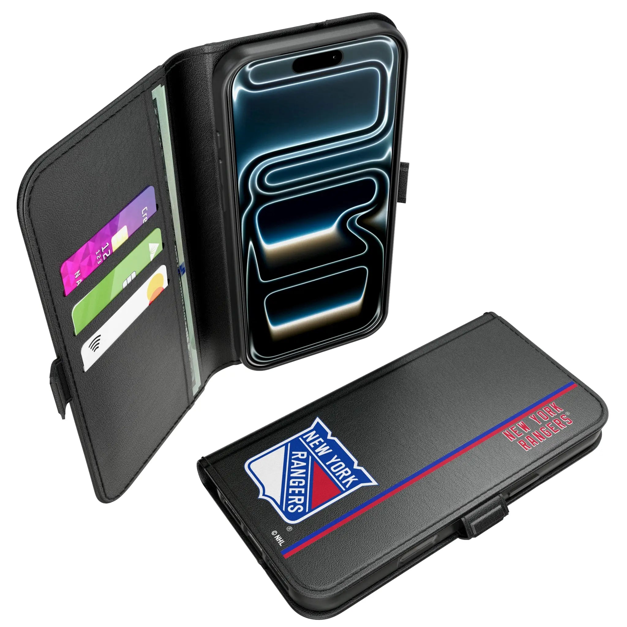 New York Rangers Sidebar iPhone Folio Phone Case for Apple iPhone#Device_iPhone 17 Pro Max