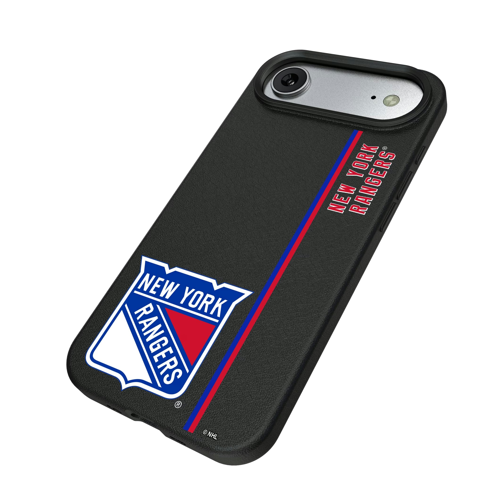 New York Rangers Sidebar iPhone MagSafe Compatible Phone Case for Apple iPhone - Isometric View#Device_iPhone Air