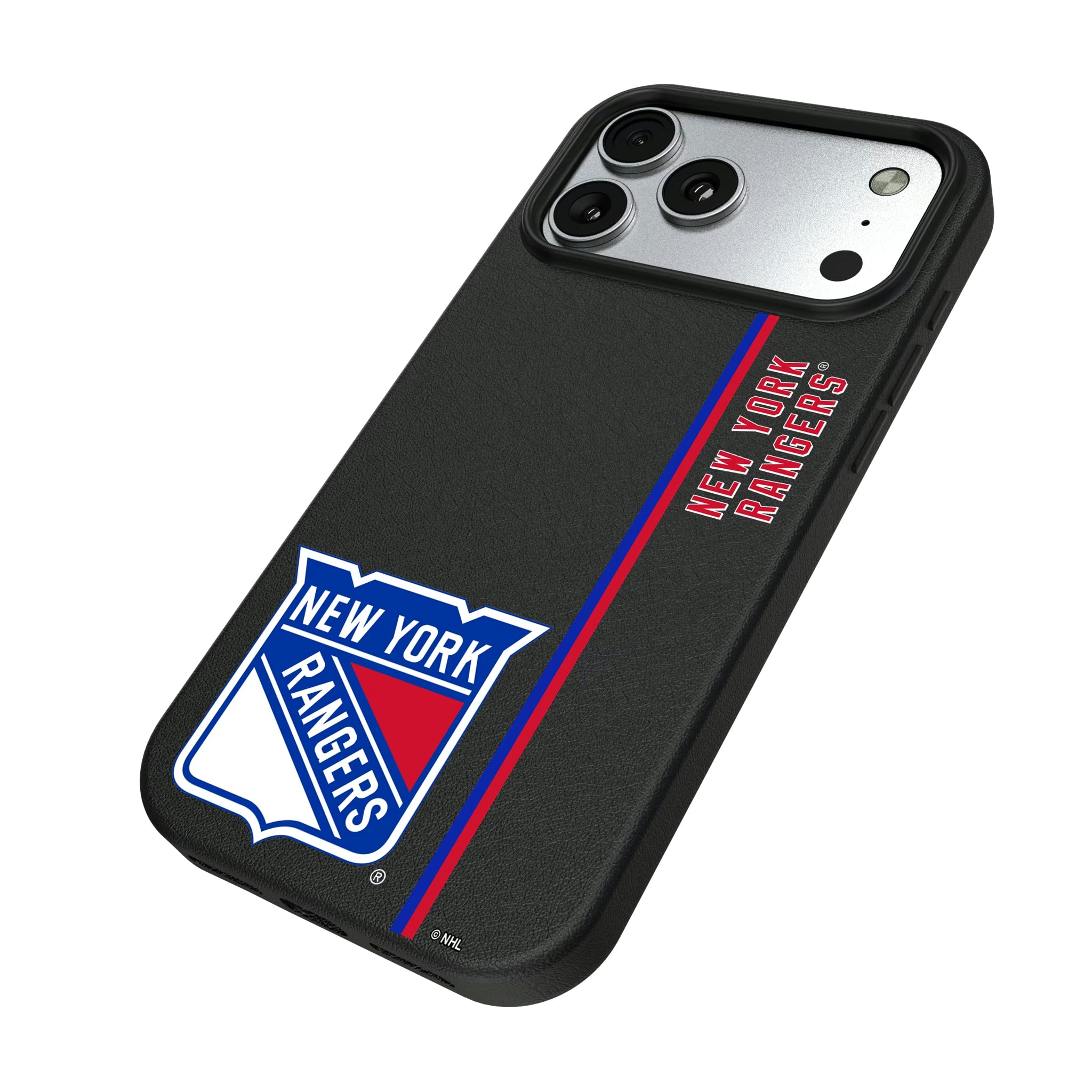 New York Rangers Sidebar iPhone MagSafe Compatible Phone Case for Apple iPhone - Isometric View#Device_iPhone 17 Pro Max