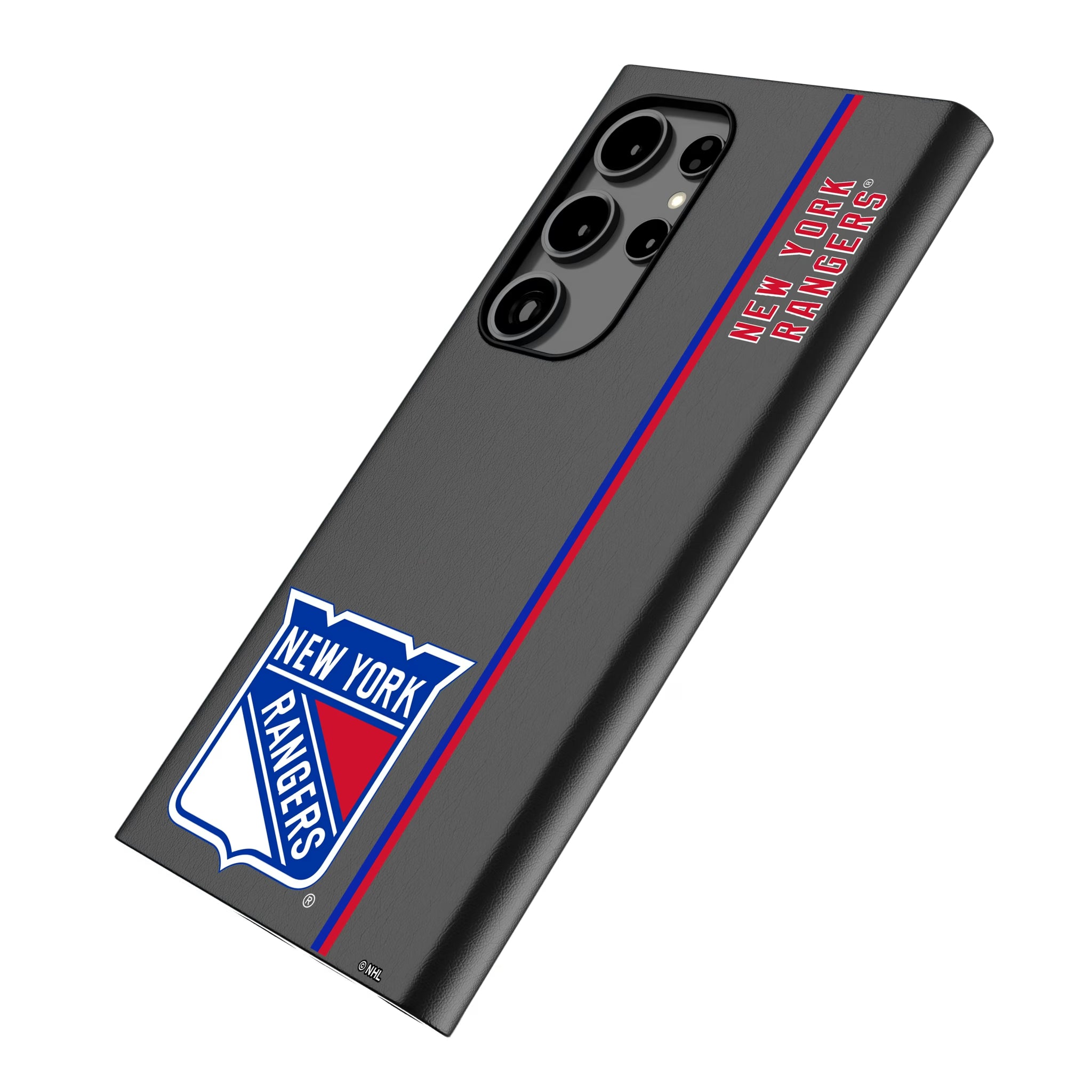 New York Rangers Sidebar Galaxy MagSafe Compatible Phone Case for Samsung Galaxy - Isometric View