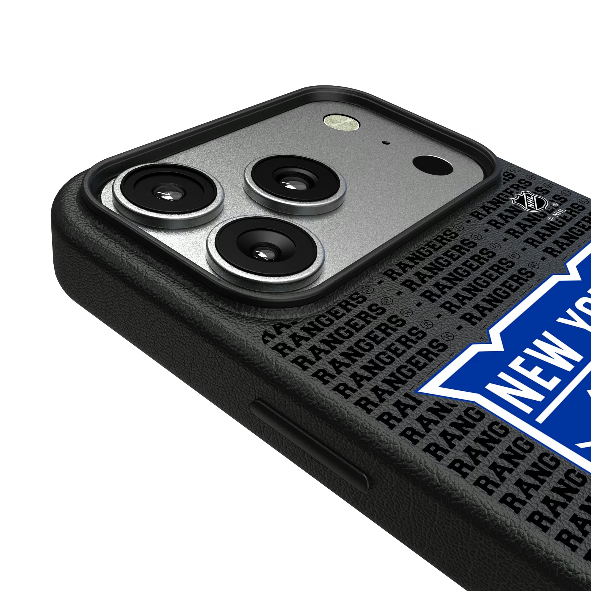 New York Rangers Text Backdrop iPhone MagSafe Compatible Phone Case for Apple iPhone - Detail#Device_iPhone 17 Pro