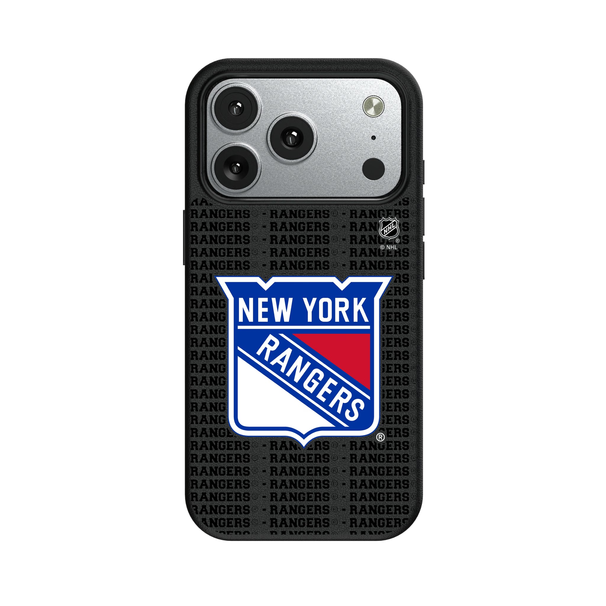 New York Rangers Text Backdrop iPhone MagSafe Compatible Phone Case for Apple iPhone#Device_iPhone 17 Pro