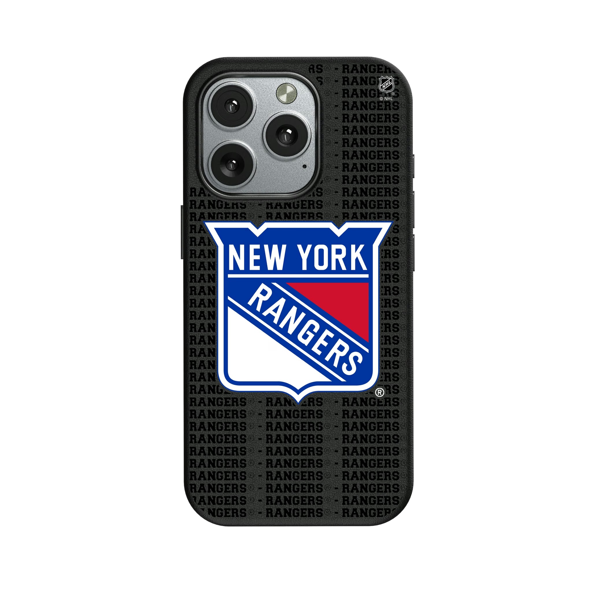 New York Rangers Text Backdrop iPhone MagSafe Compatible Phone Case for Apple iPhone