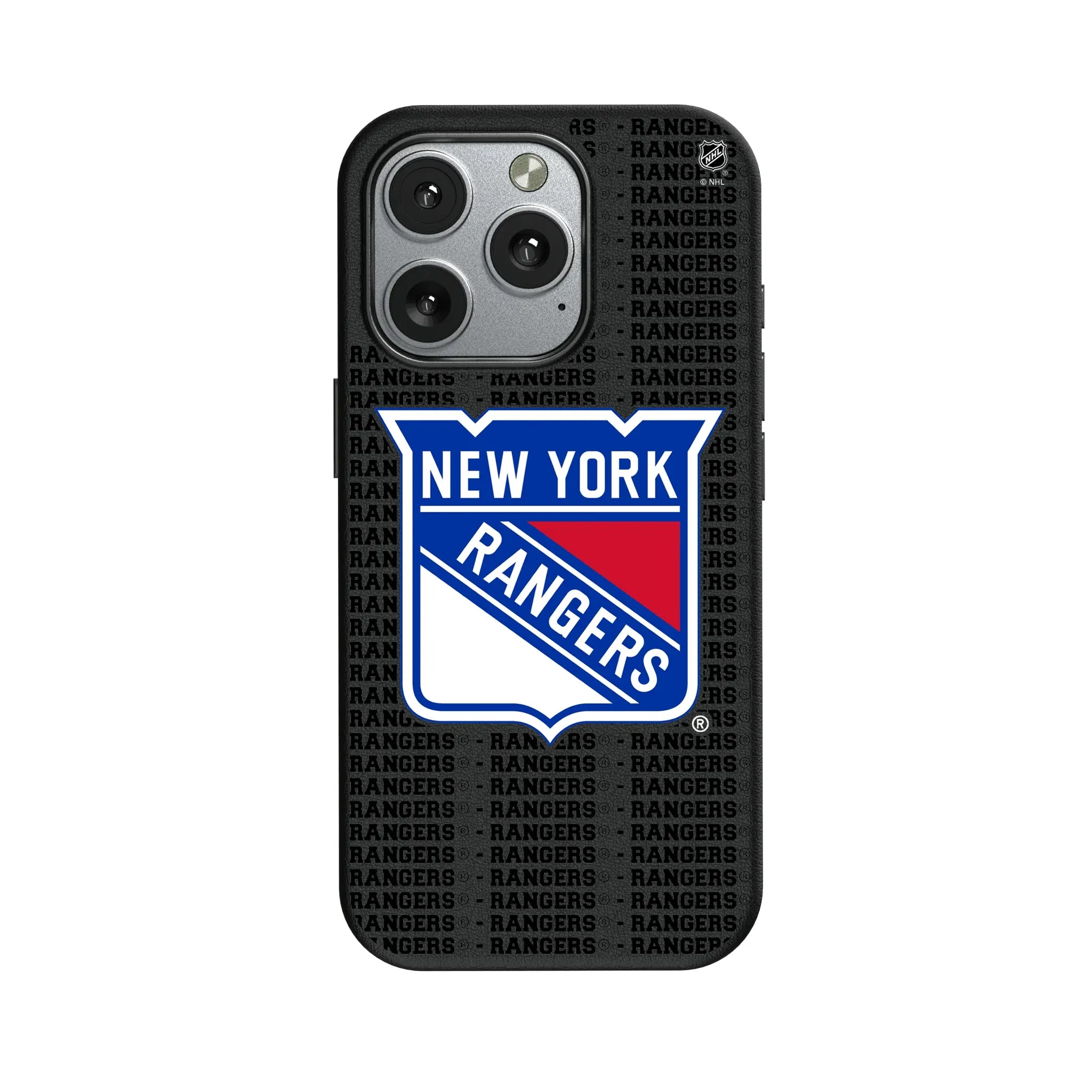New York Rangers Text Backdrop iPhone MagSafe Compatible Phone Case for Apple iPhone