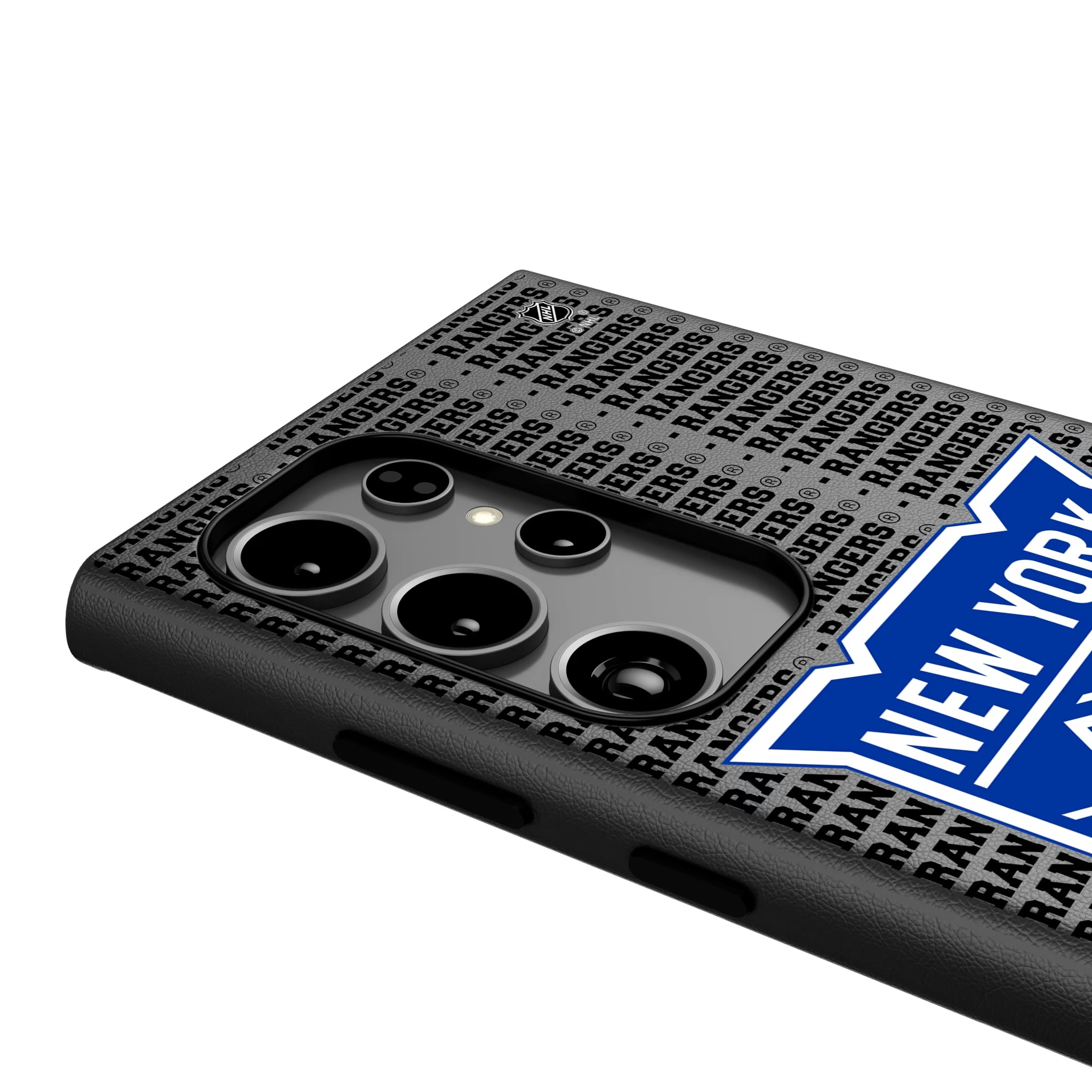 New York Rangers Text Backdrop Galaxy MagSafe Compatible Phone Case for Samsung Galaxy - Detail