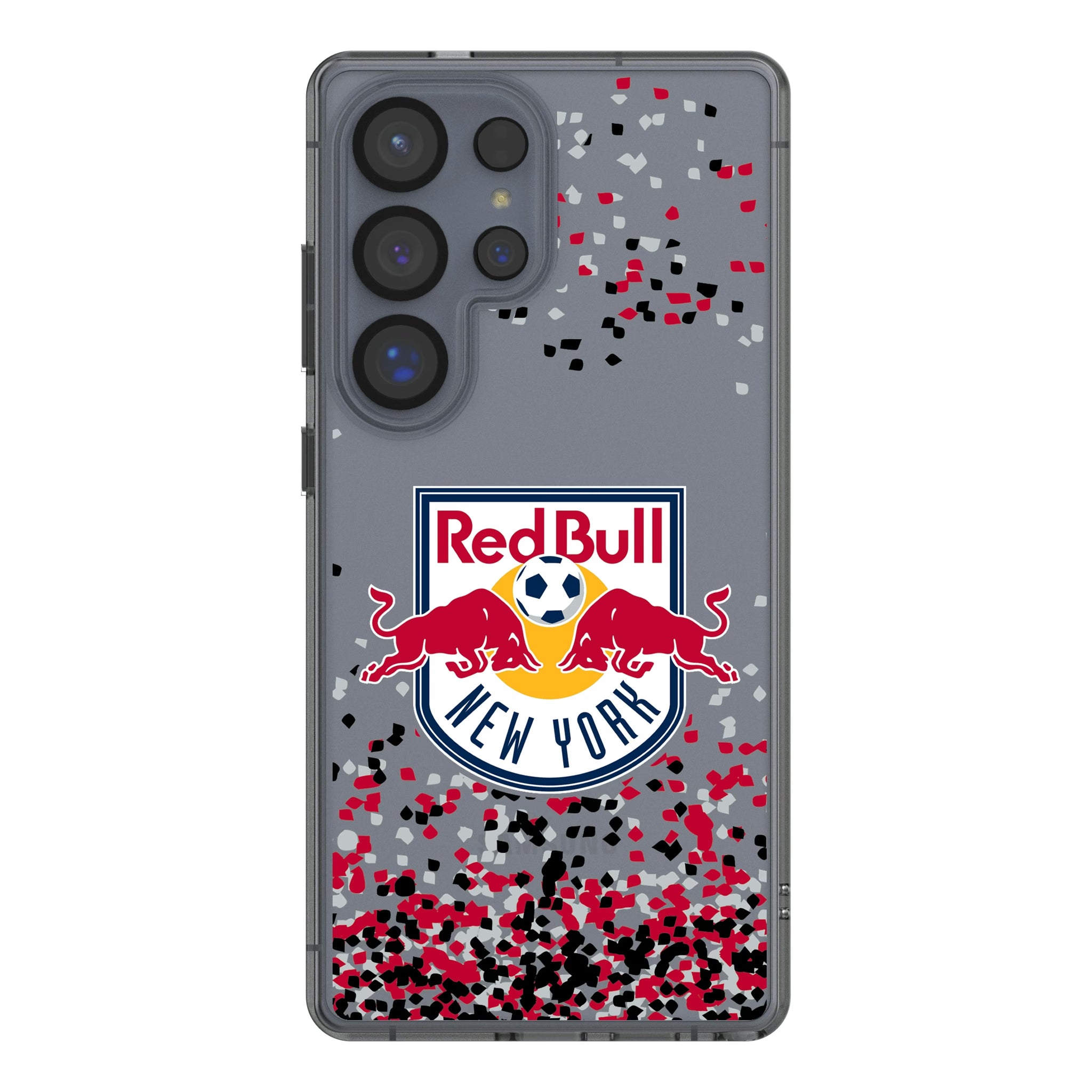 New York Red Bulls Confetti Galaxy Clear Phone Case for Samsung Galaxy