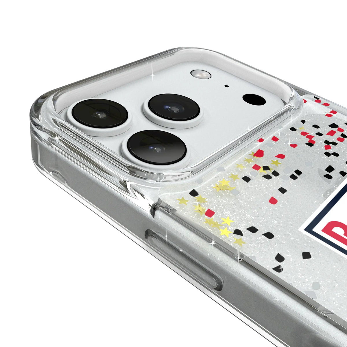 New York Red Bulls Confetti iPhone Glitter Phone Case for Apple iPhone - Detail#Device_iPhone 18 Pro