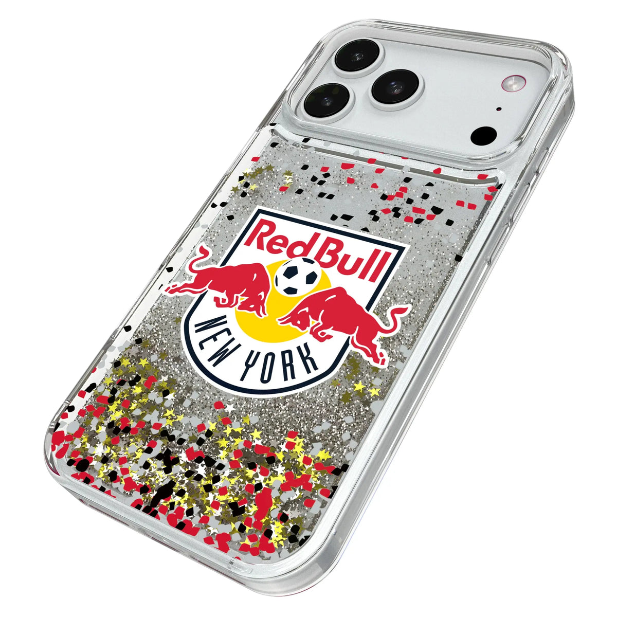 New York Red Bulls Confetti iPhone Glitter Phone Case for Apple iPhone - Isometric View#Device_iPhone 18 Pro Max