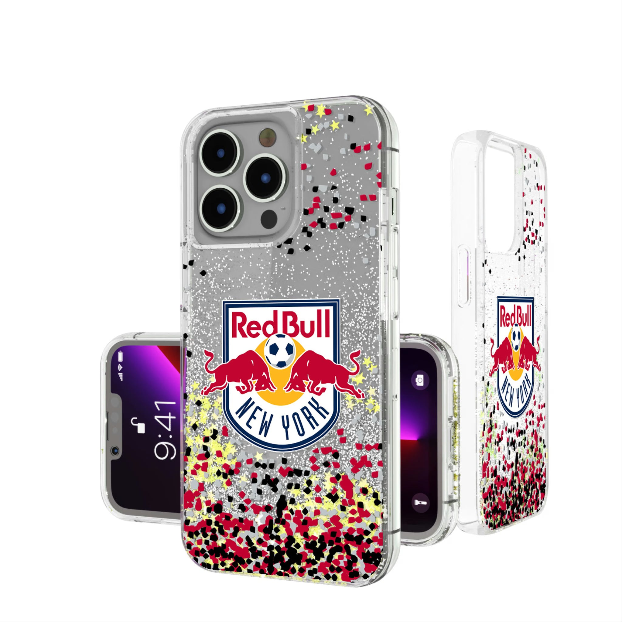 New York Red Bulls Confetti iPhone Glitter Phone Case for Apple iPhone
