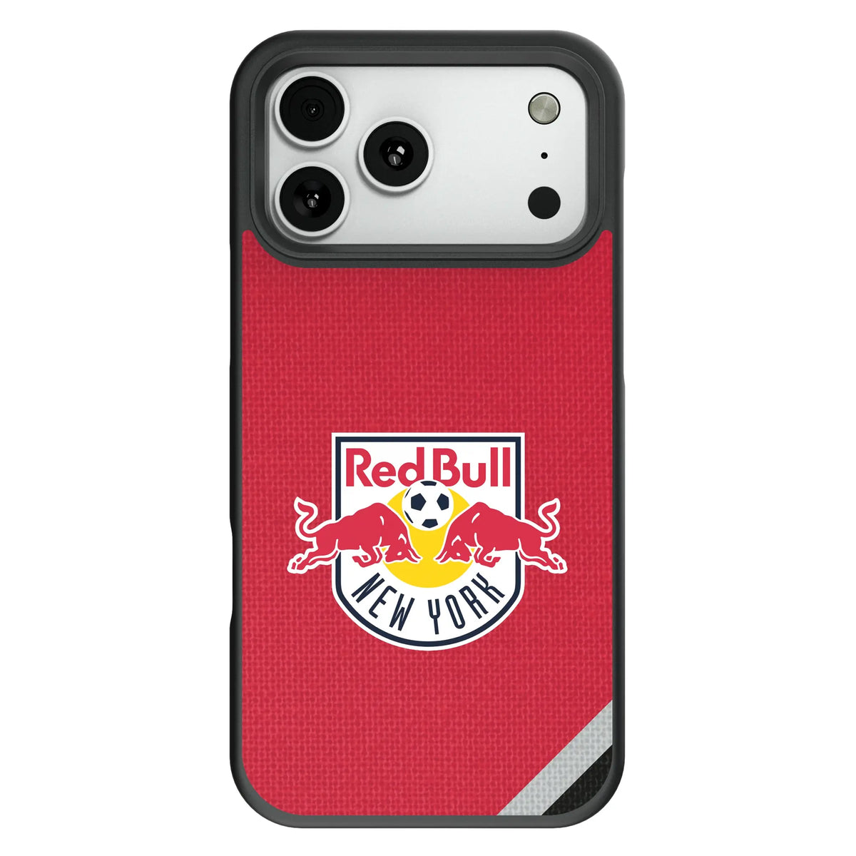 New York Red Bulls Diagonal Stripe Bump Phone Case for Apple iPhone