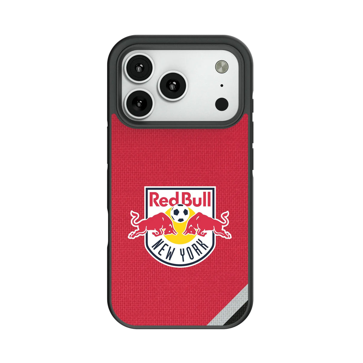 New York Red Bulls Diagonal Stripe Bump Phone Case for Apple iPhone