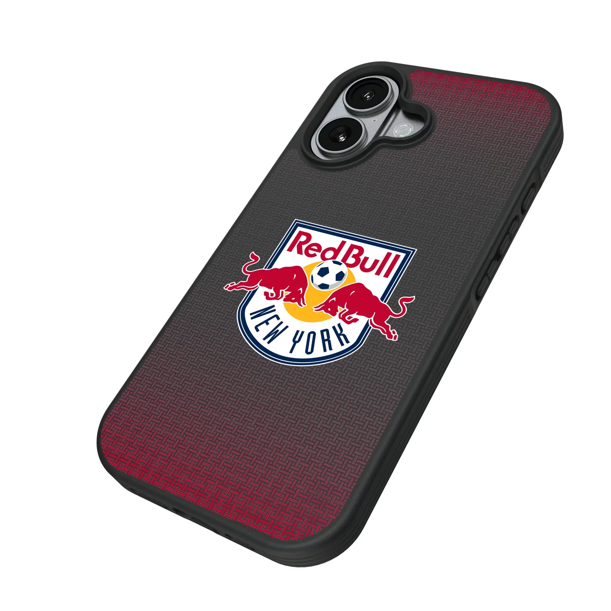 New York Red Bulls Linen iPhone Bump Phone Case for Apple iPhone - Isometric View#Device_iPhone 17