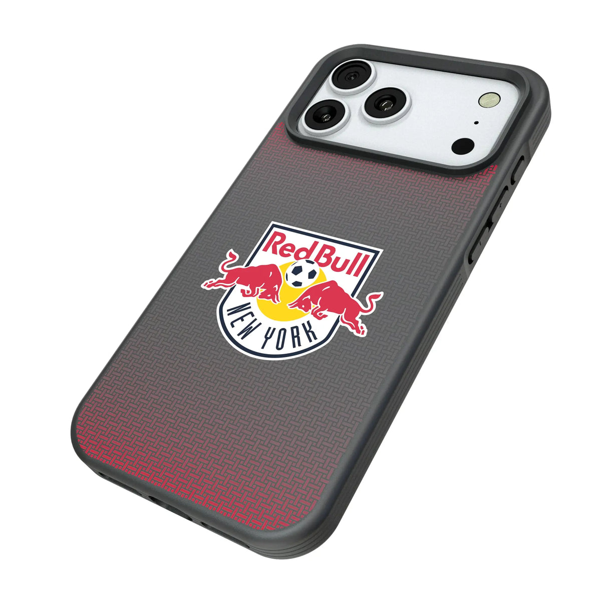 New York Red Bulls Linen iPhone Bump Phone Case for Apple iPhone - Isometric View#Device_iPhone 18 Pro Max