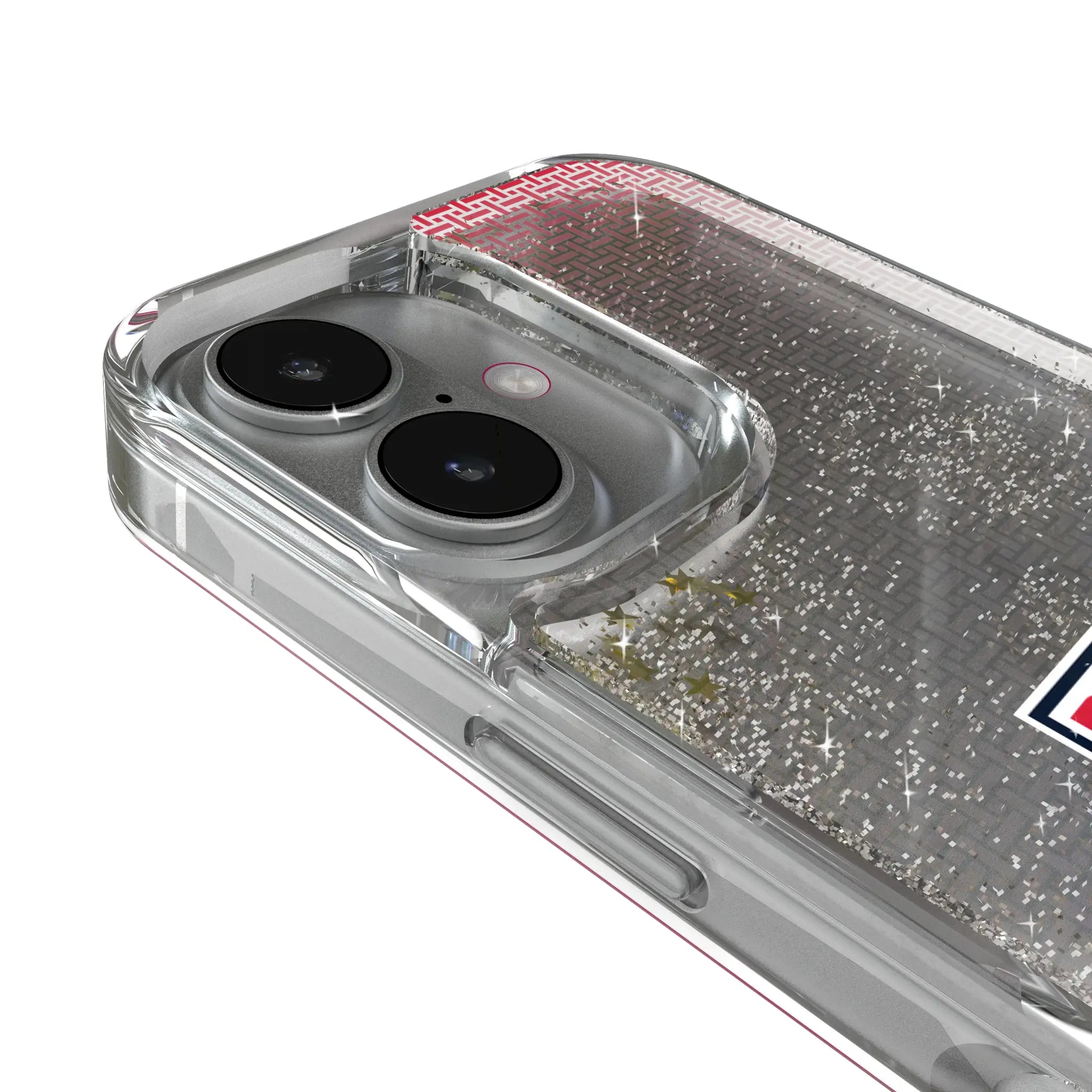 New York Red Bulls Linen iPhone Glitter Phone Case for Apple iPhone - Detail